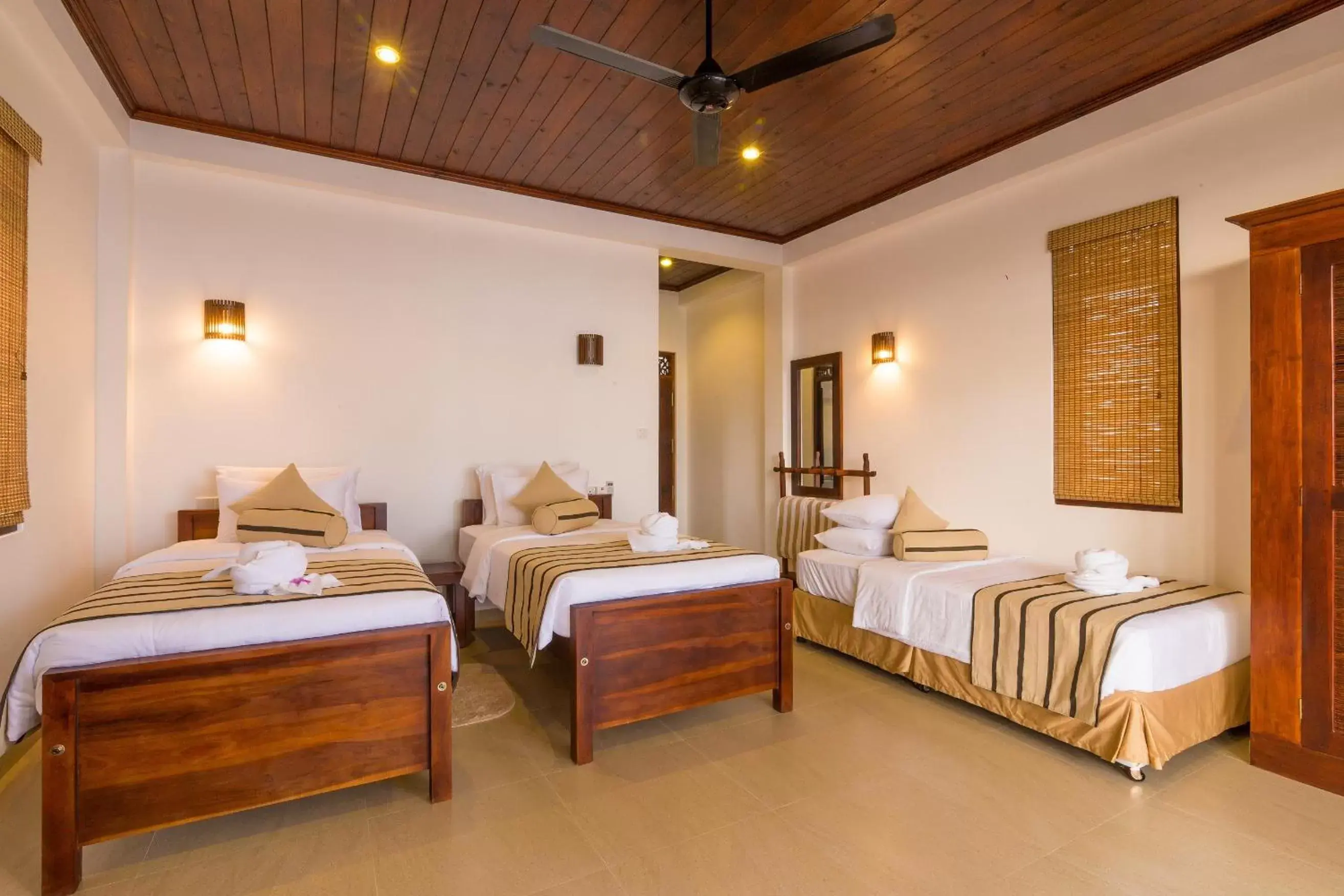 Bed in Ananya Beach Resort