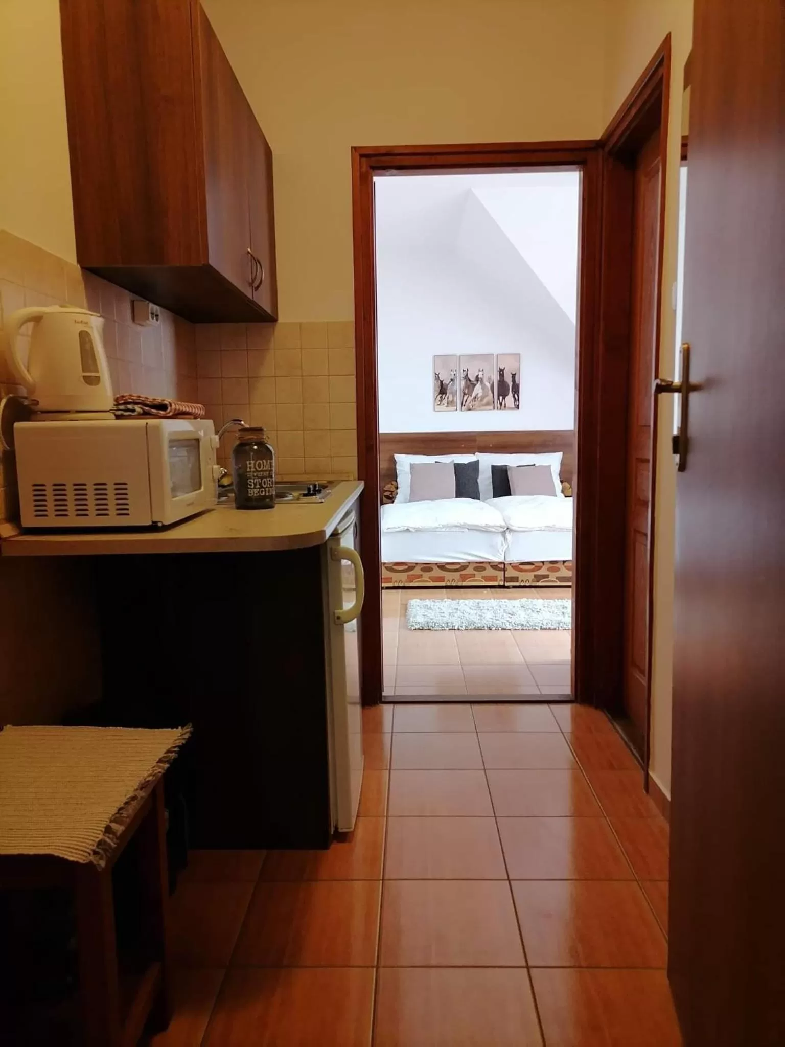 Kitchen/Kitchenette in Aqua Oazis Apartman