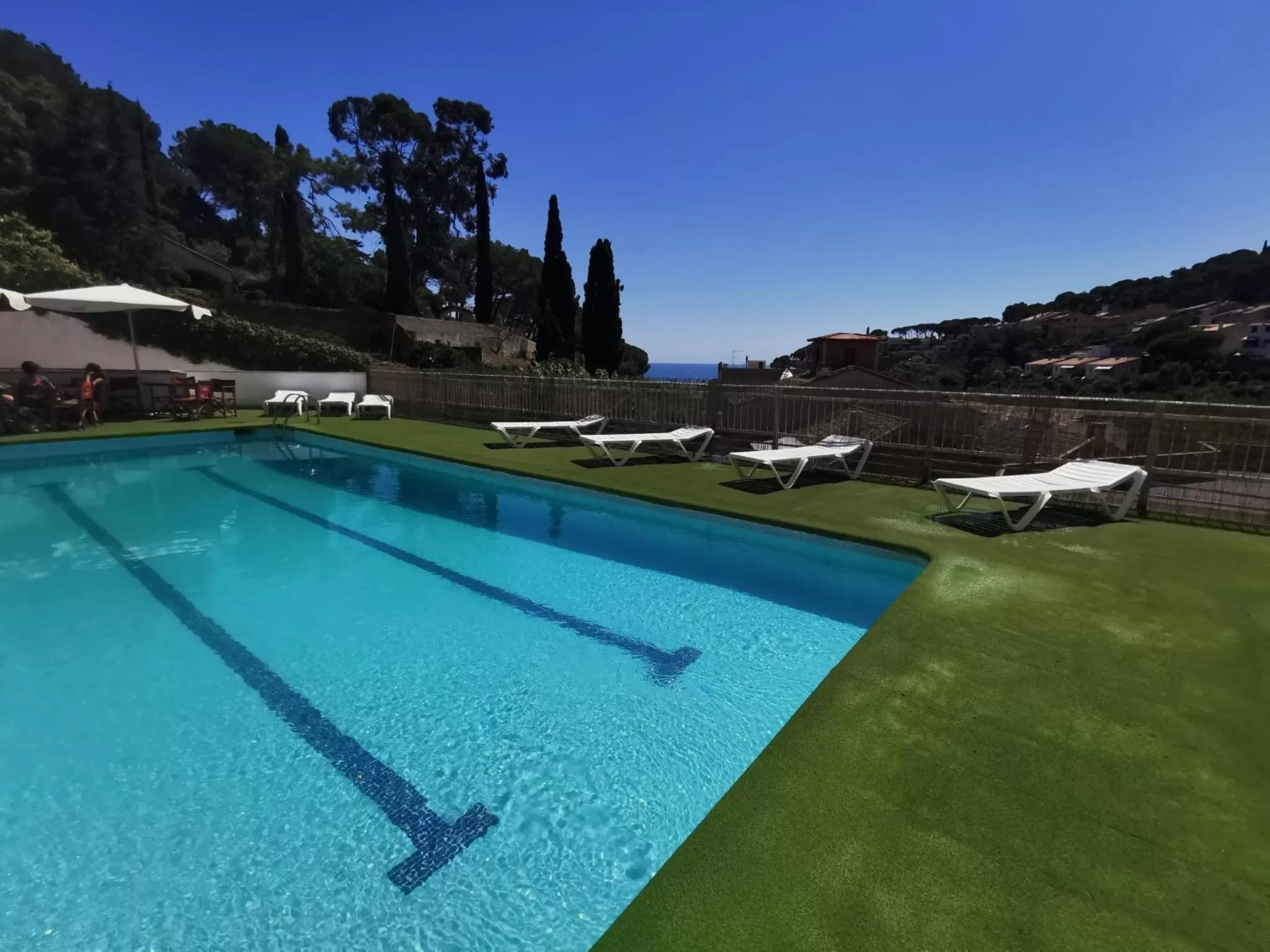 Pool view in Dynamic Hotels Caldetes Barcelona