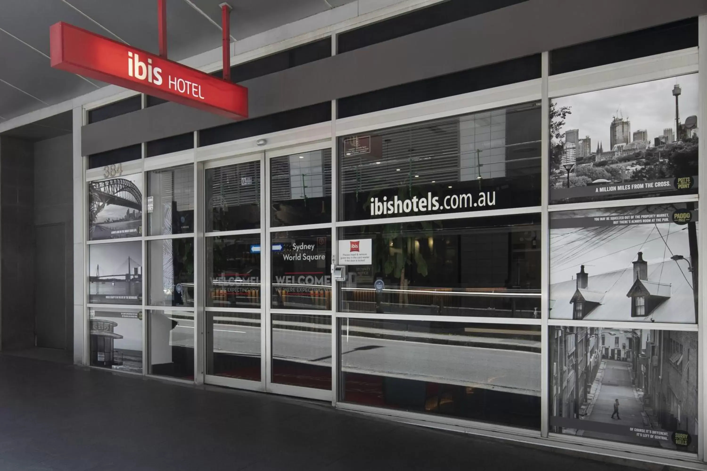Facade/entrance in ibis Sydney World Square Facade/entrance in ibis Sydney World Square