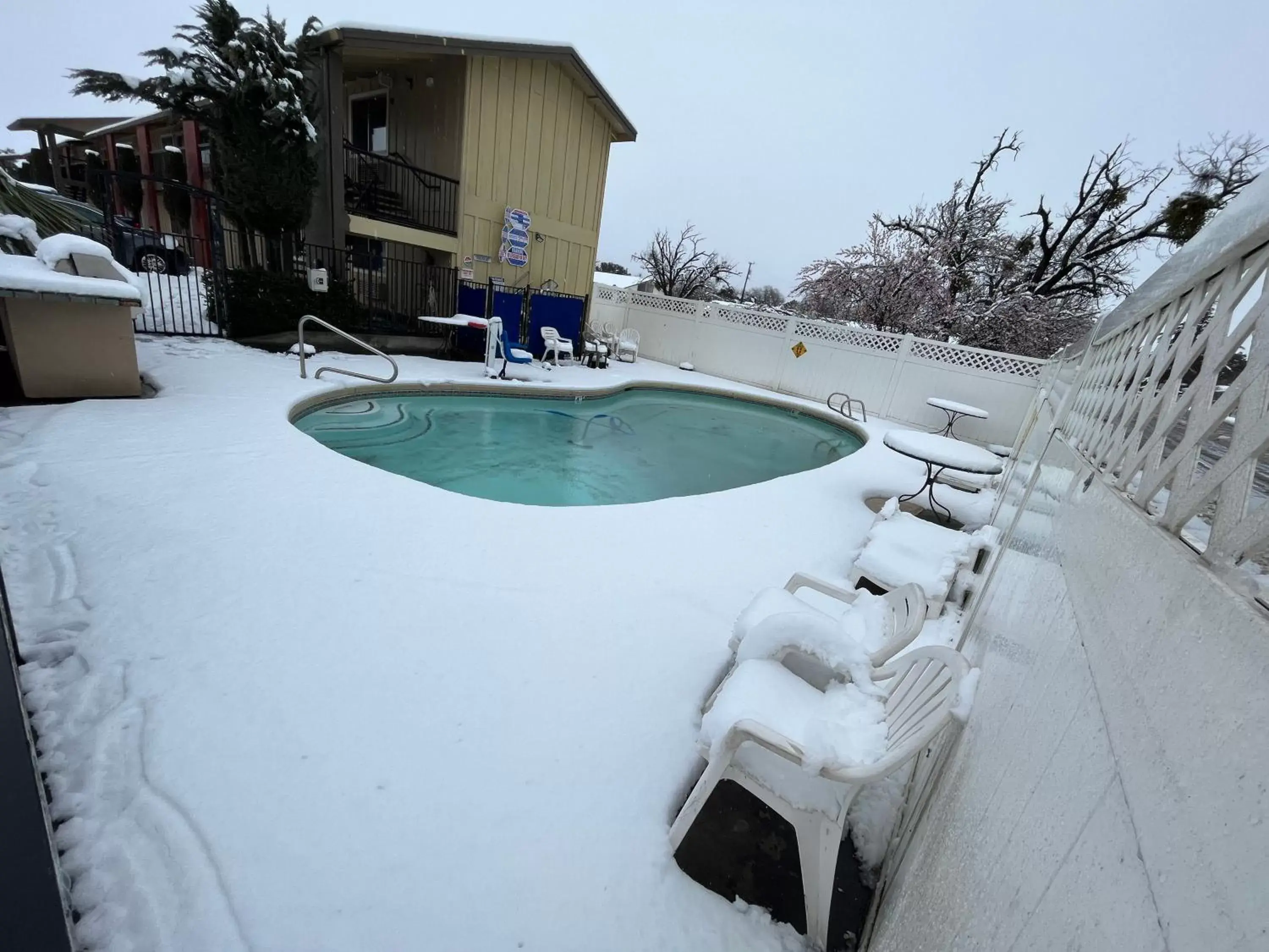 Swimming pool, Winter in Super 8 by Wyndham Red Bluff