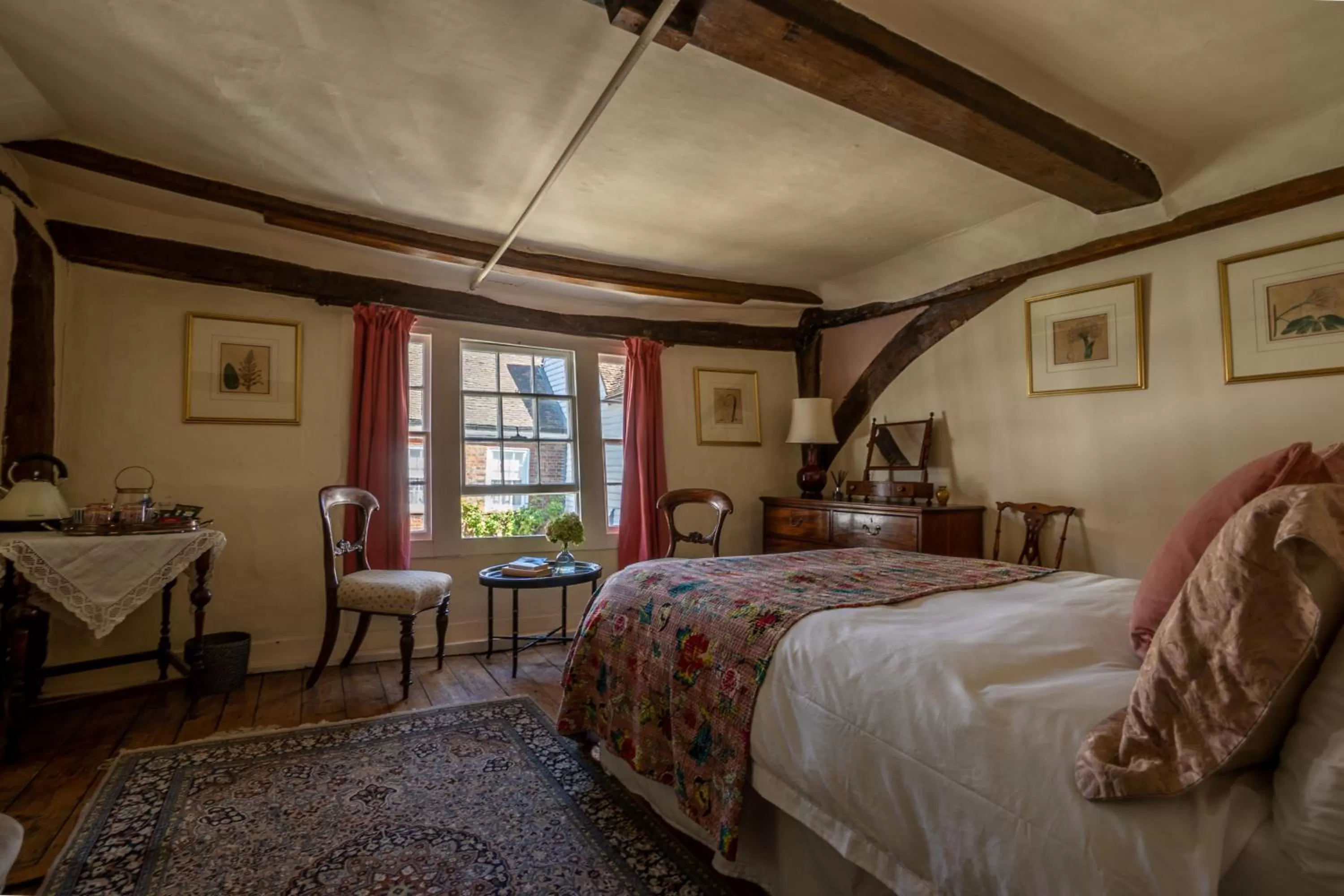 Bedroom, Bed in The House with Two Front Doors