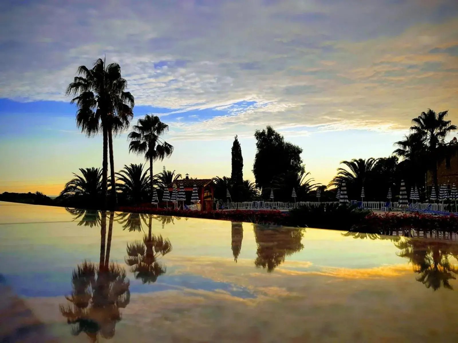 Pool view in Agrihotel Elisabetta