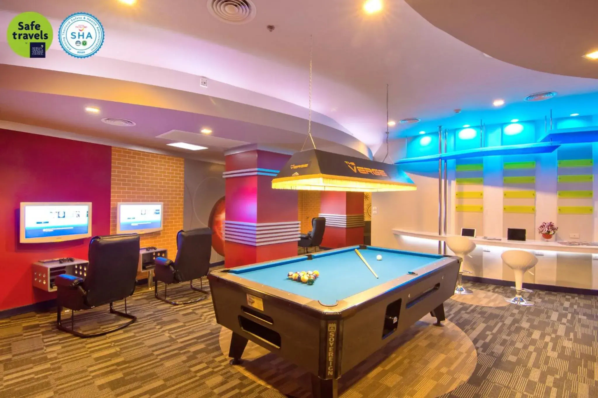 Game Room, Billiards in Royal Cliff Grand Hotel Pattaya