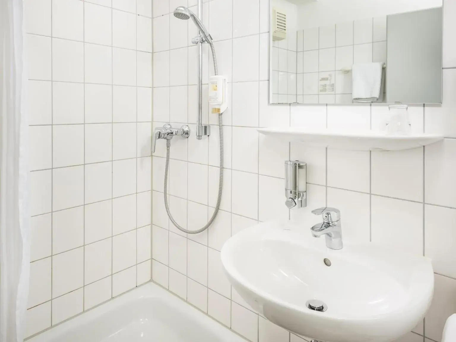 Shower, Bathroom in Hotel Bischofslinde