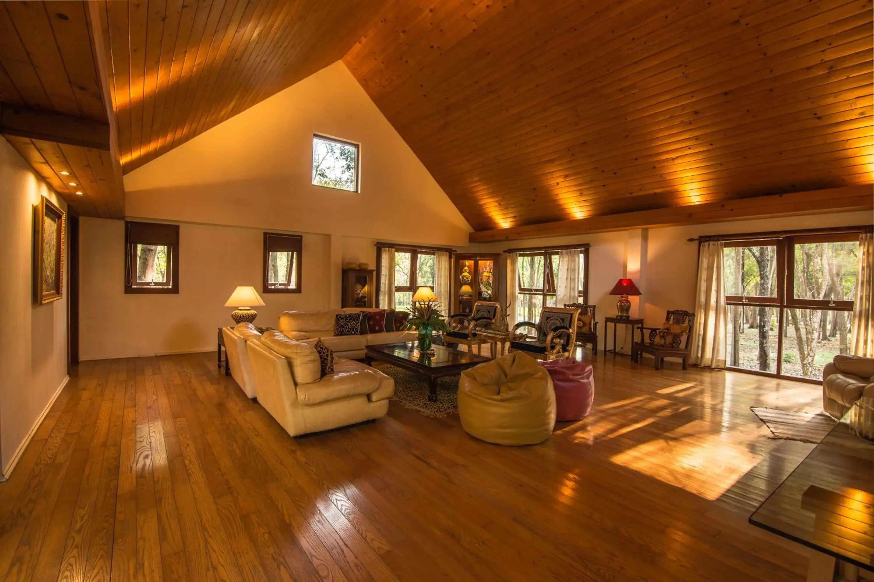 Living room in Teakwood villa