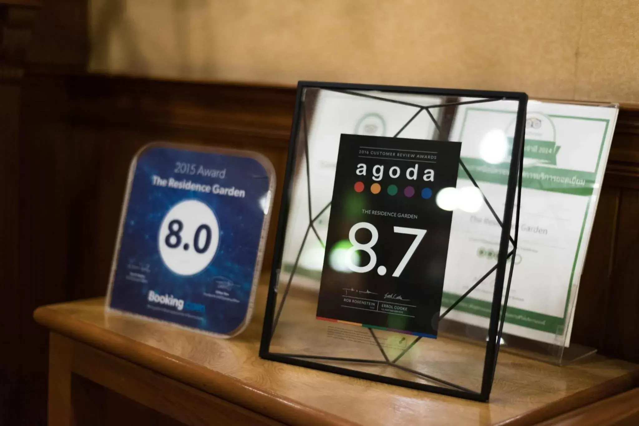 Certificate/Award in The Residence Garden Certificate/Award in The Residence Garden