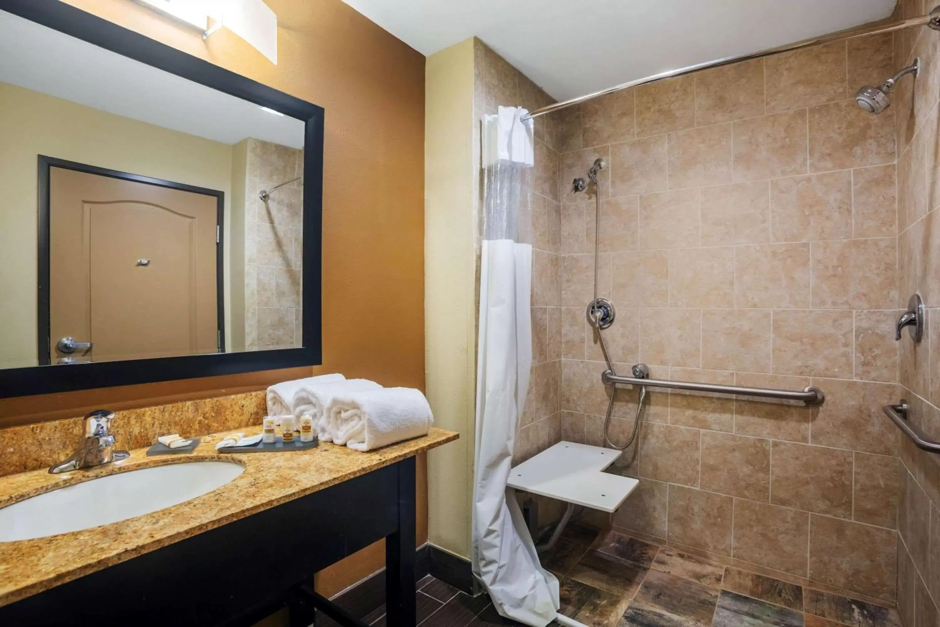 Shower, Bathroom in La Quinta Inn & Suites by Wyndham Beeville