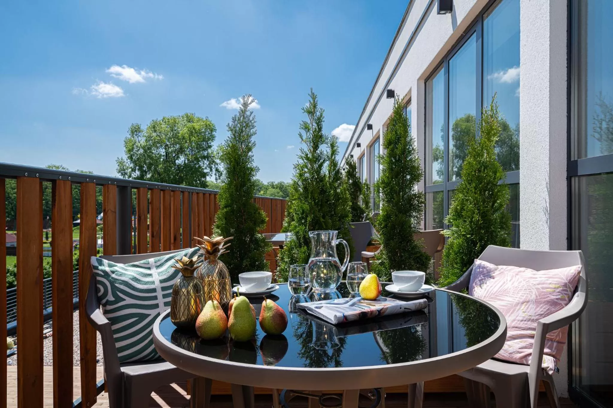 Patio in Hotel Zoo by Afrykarium Wroclaw