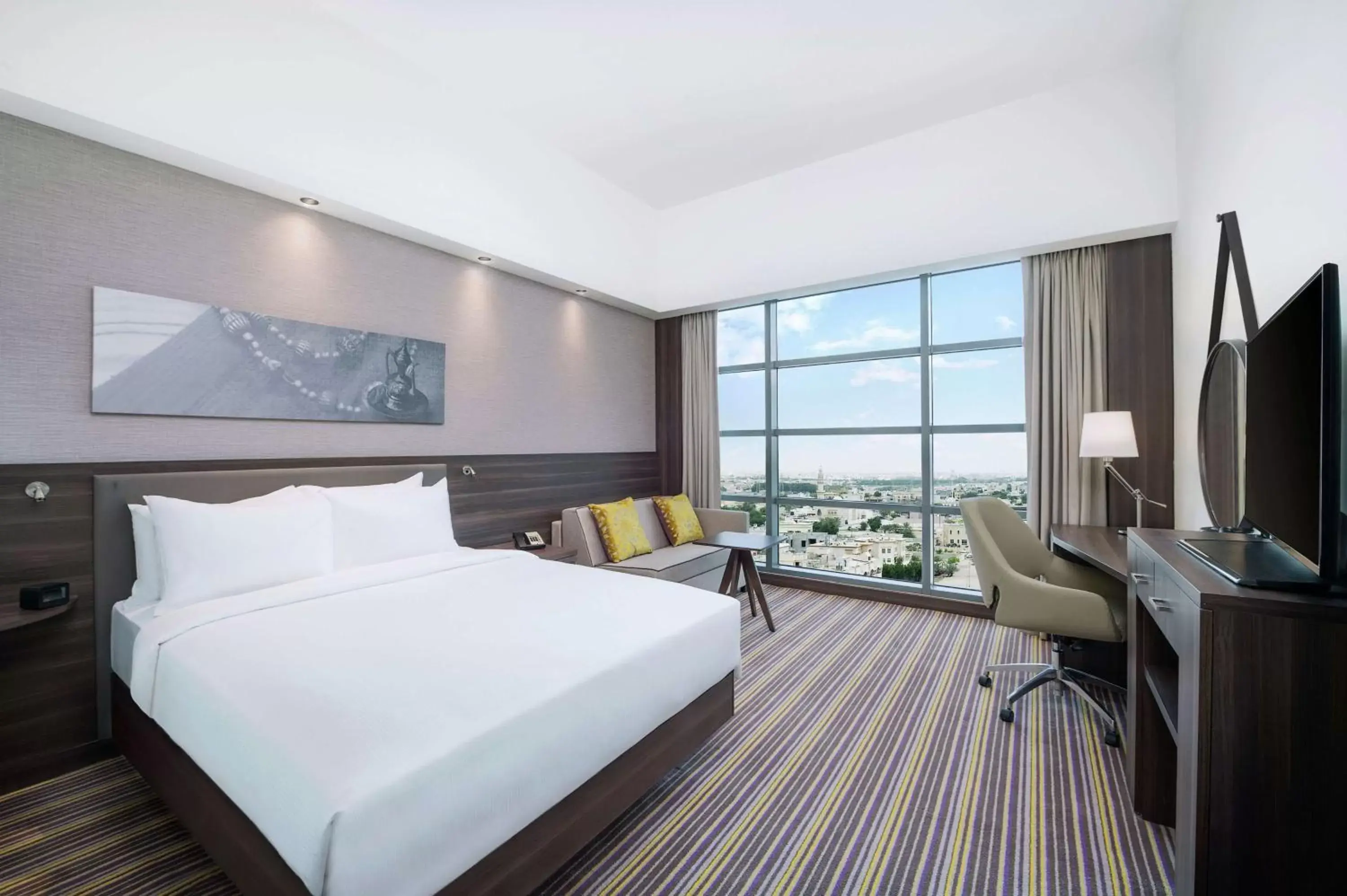 Bedroom in Hampton By Hilton Dubai Airport