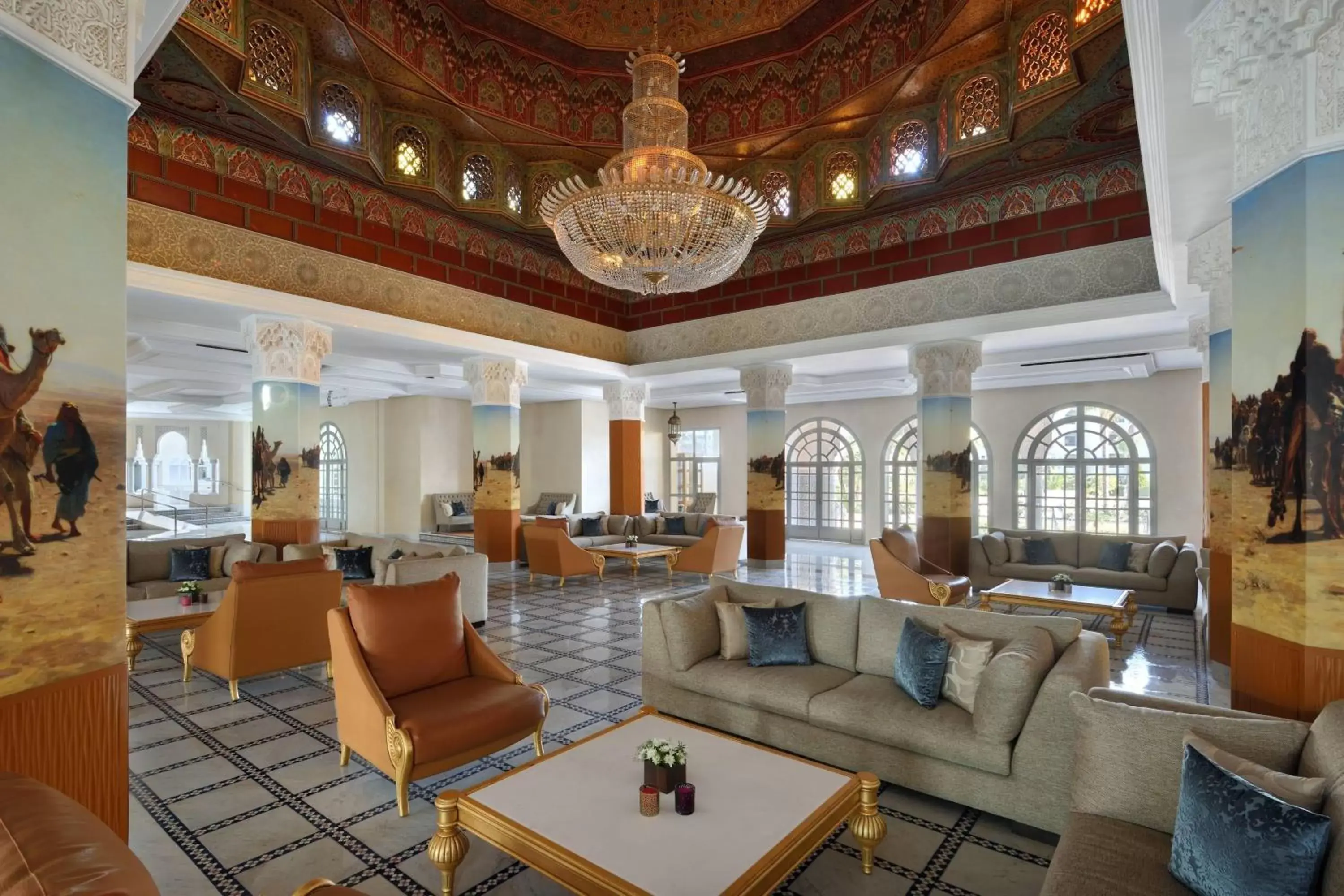 Lobby or reception, Lobby/Reception in Fes Marriott Hotel Jnan Palace