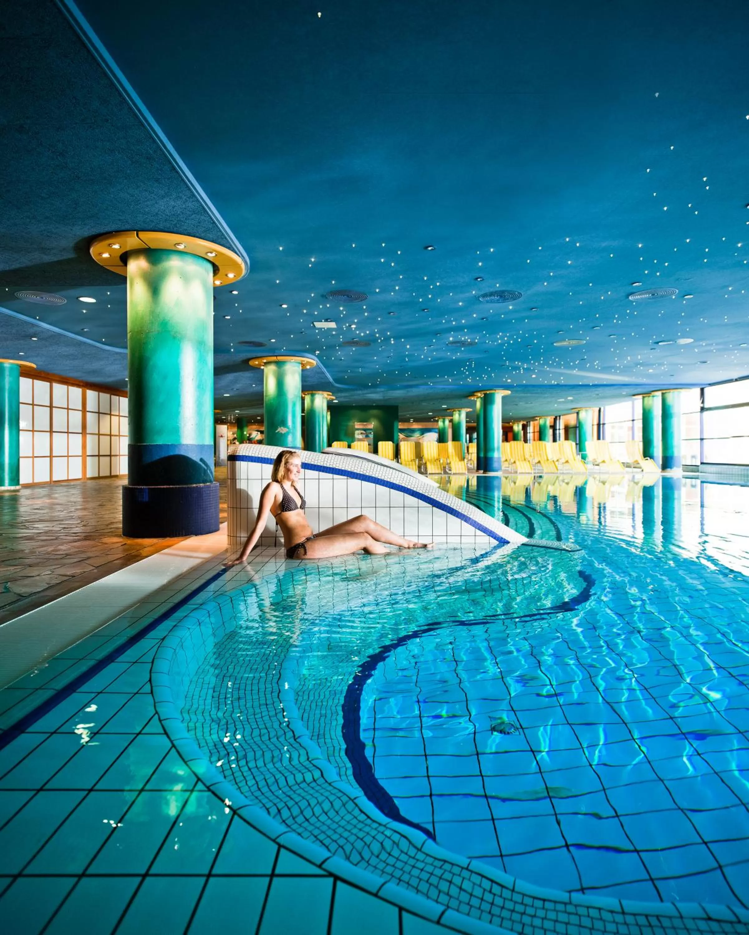 Swimming pool in Baltic Zinnowitz - Hotel mit Meerwasserpool und Thermalbad
