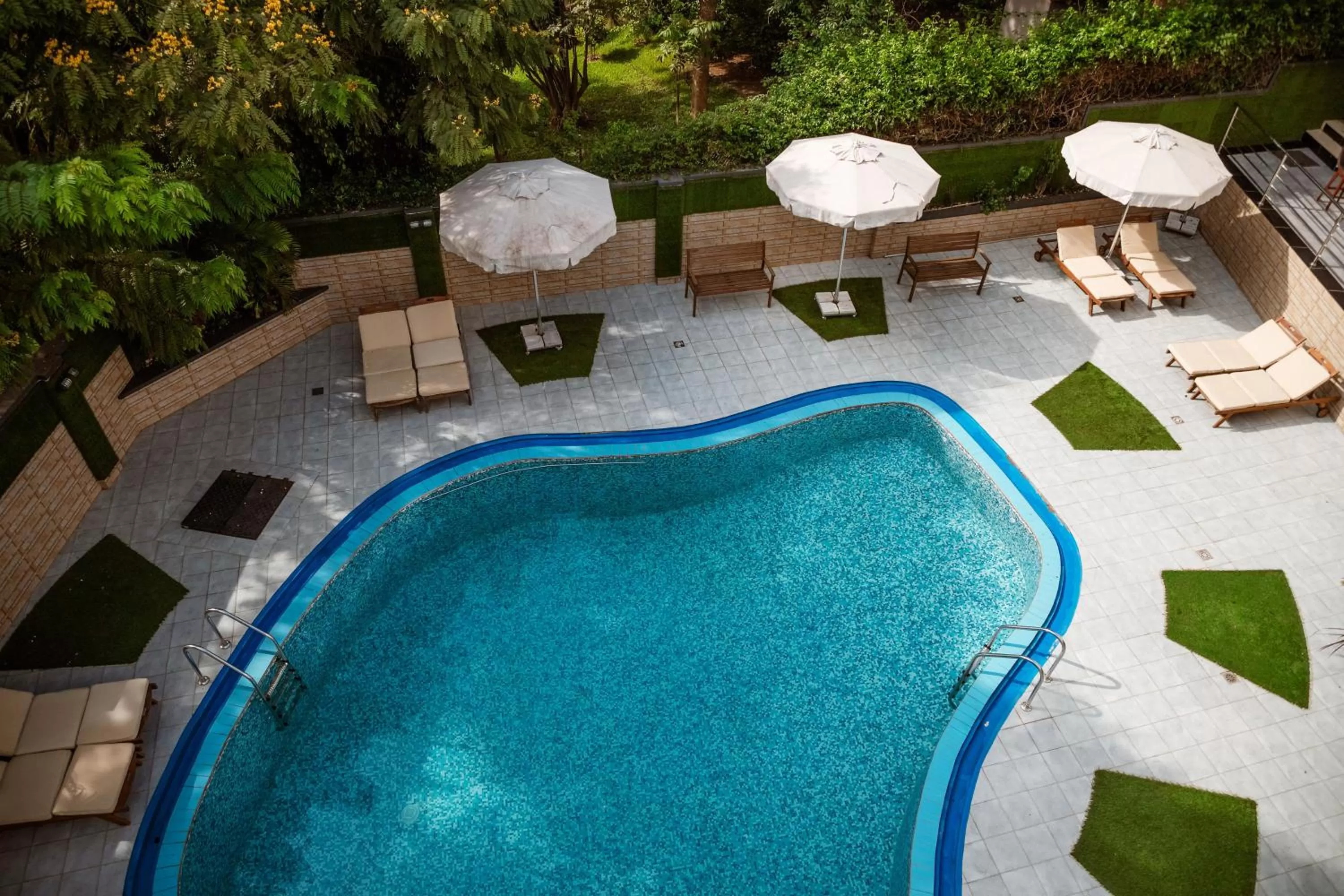 Pool view in Ndaru Luxury Suites