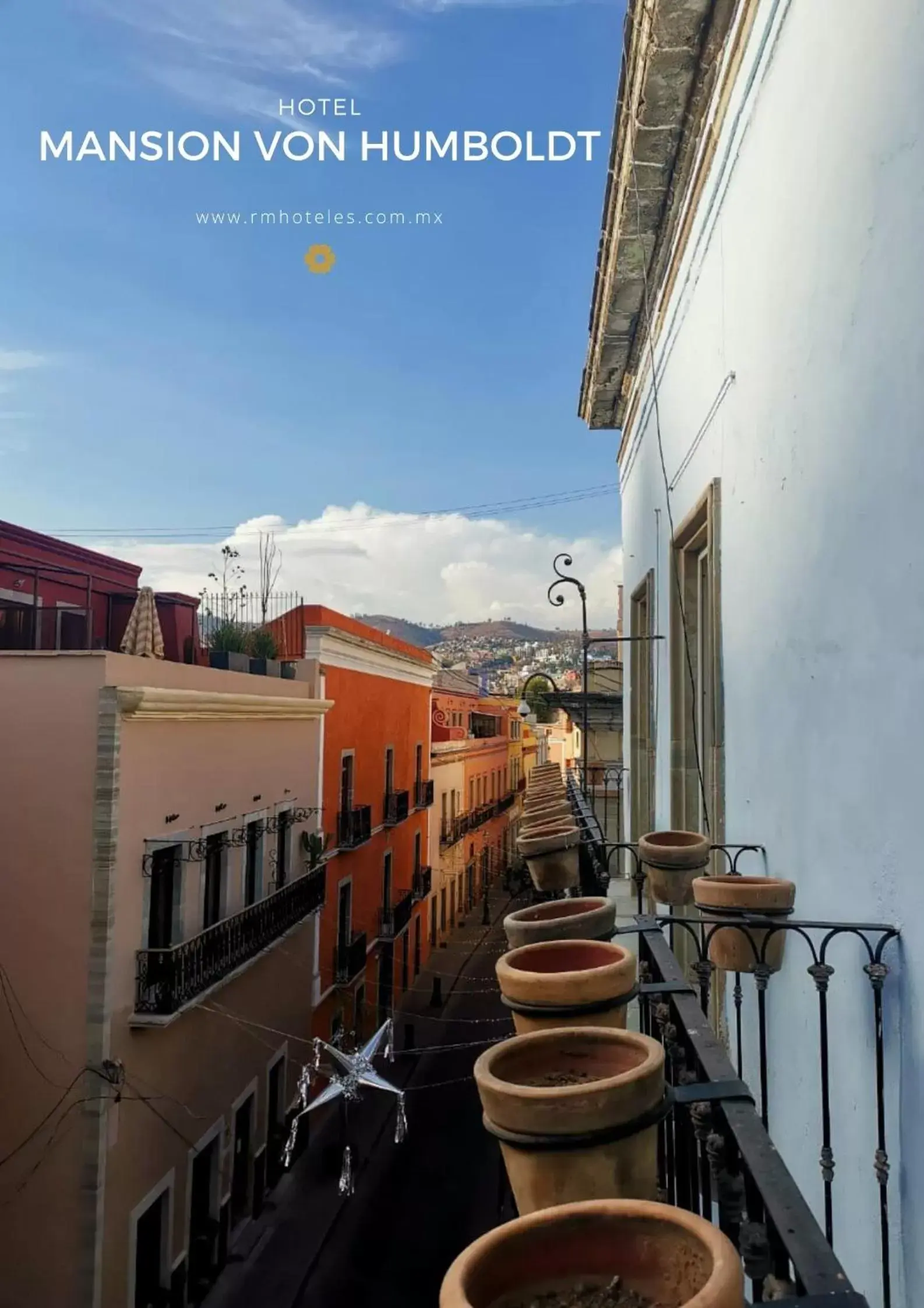 Balcony/Terrace in Hotel Mansion Von Humboldt