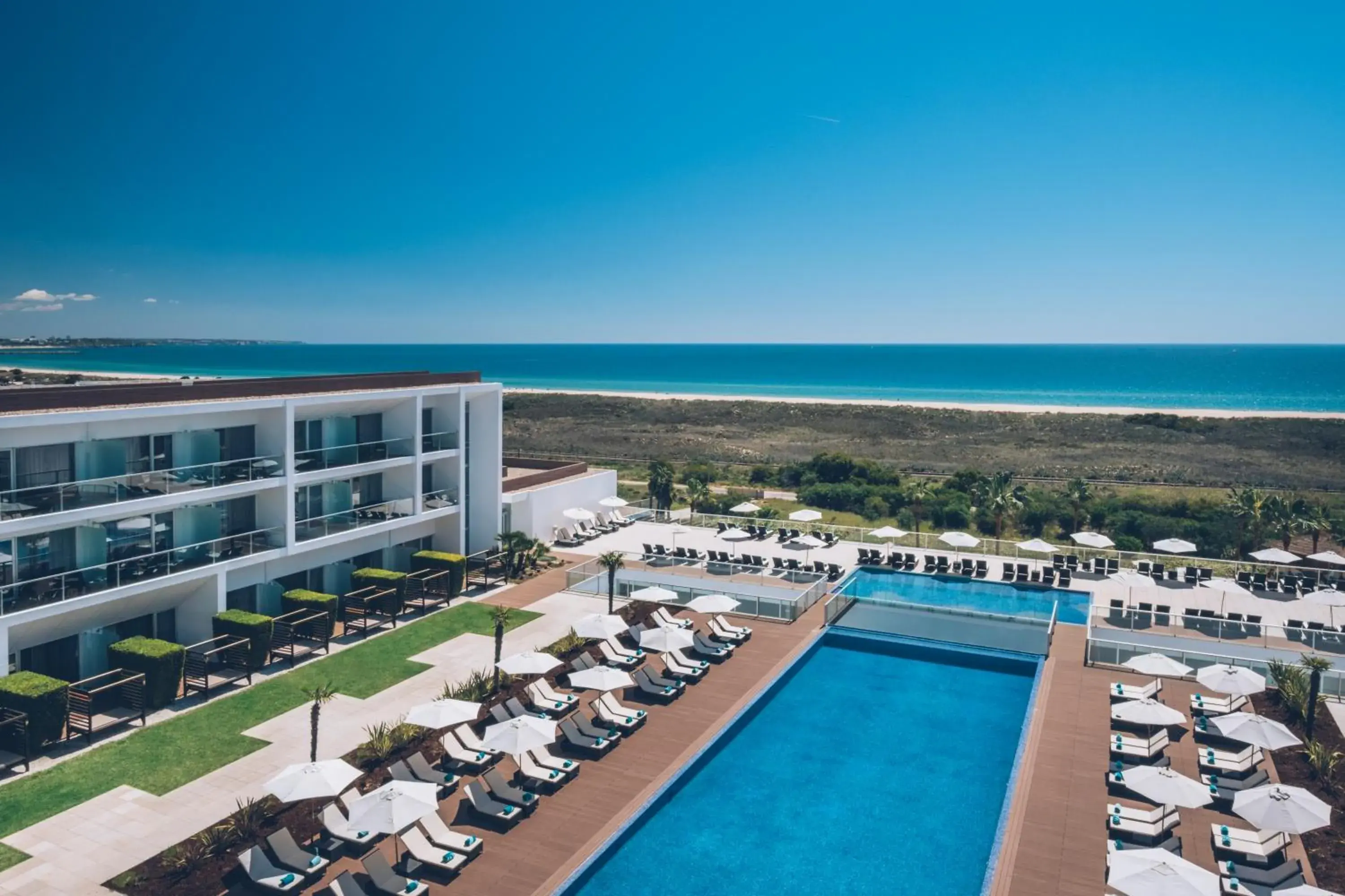 Pool view in Iberostar Selection Lagos Algarve Pool view in Iberostar Selection Lagos Algarve