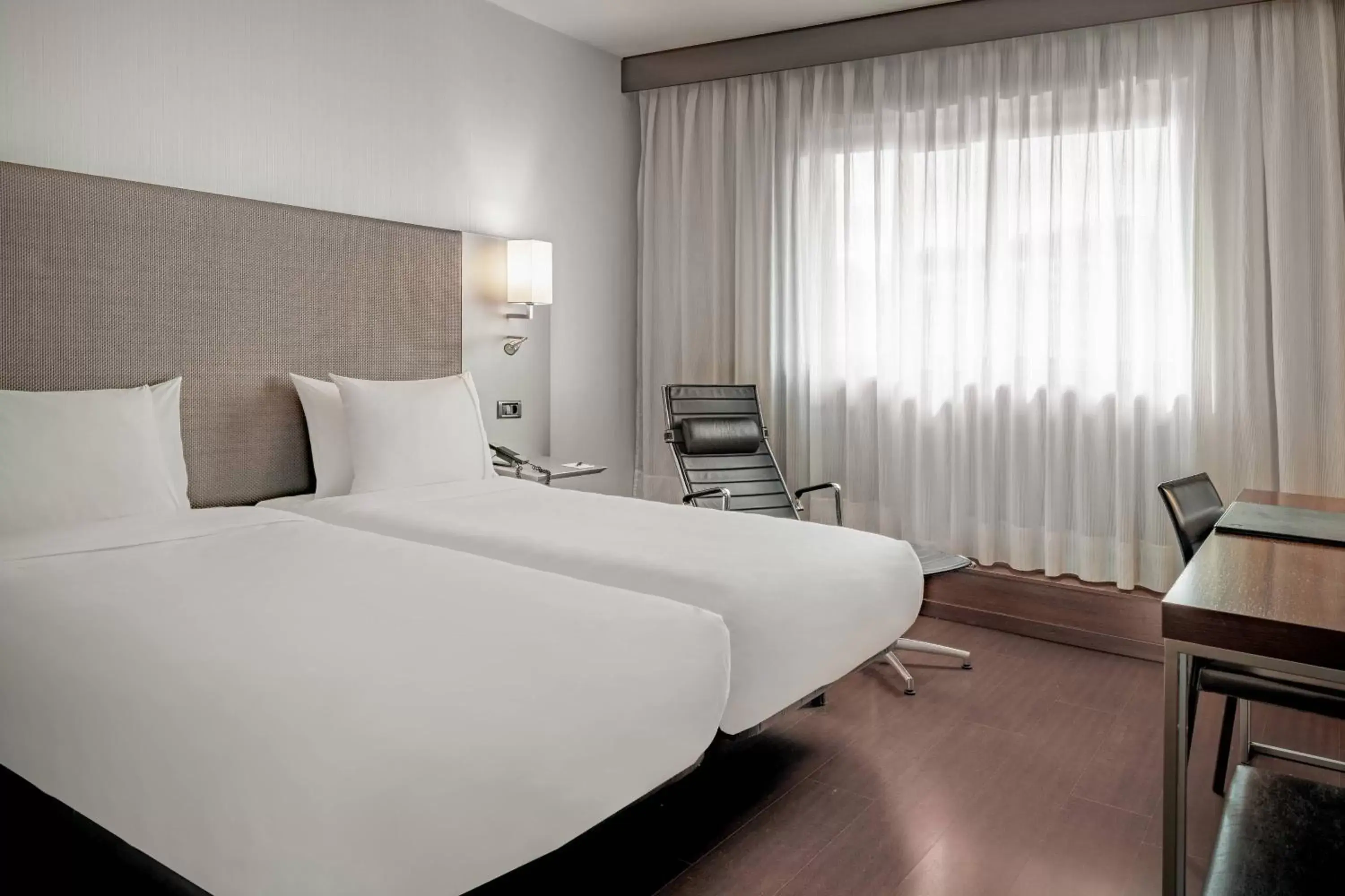 Photo of the whole room, Bed in AC Hotel Porto by Marriott