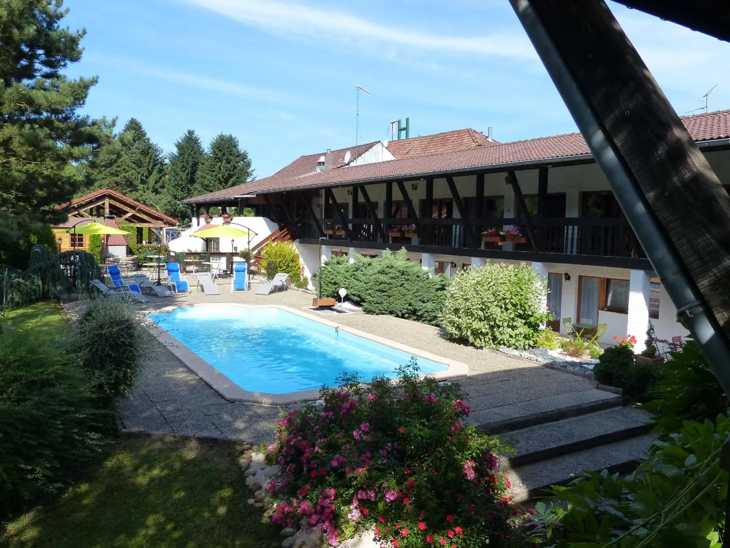 Swimming pool, Property Building in La Vieille Ferme