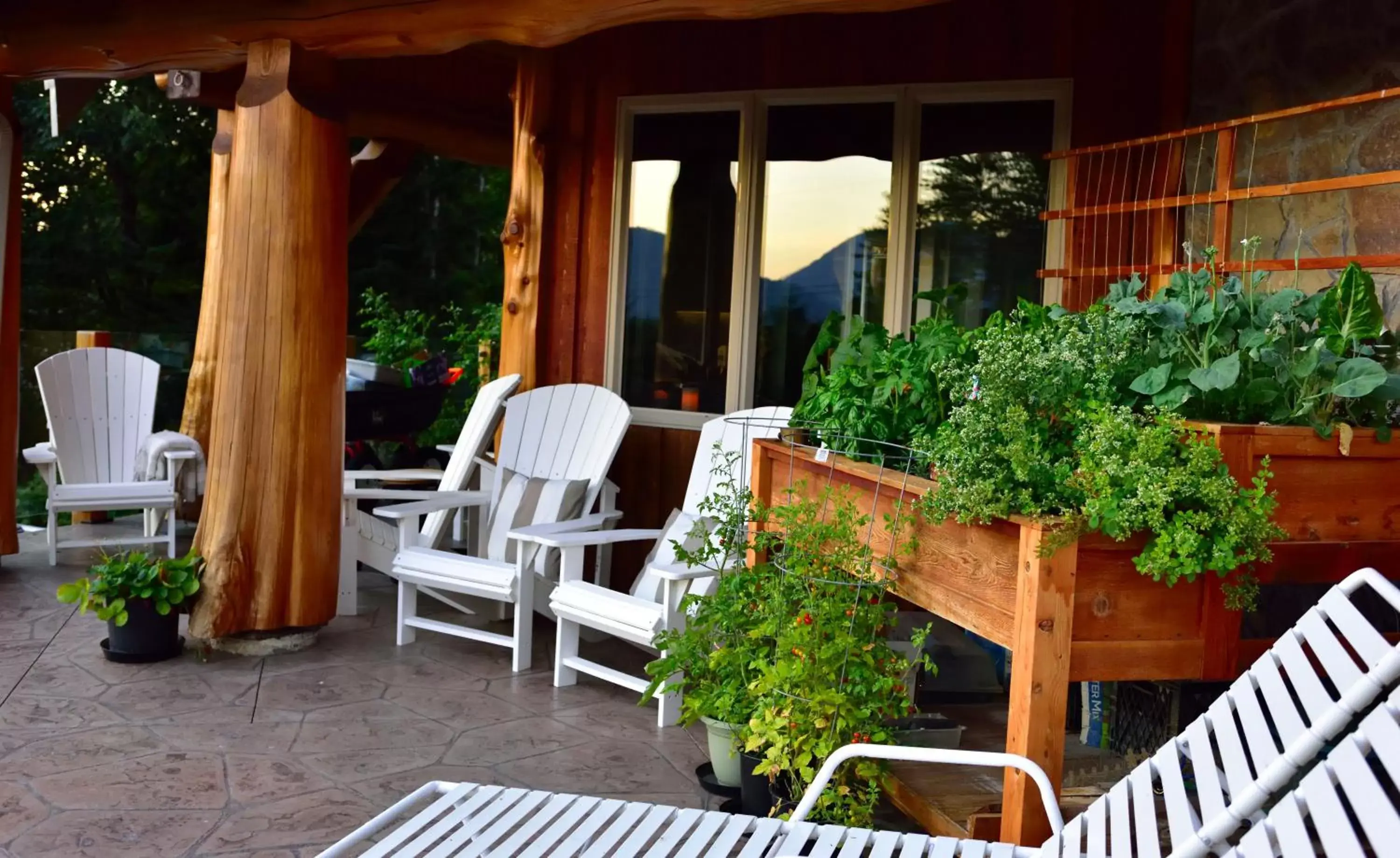 Balcony/Terrace in The Rockwell-Harrison Guest Lodge
