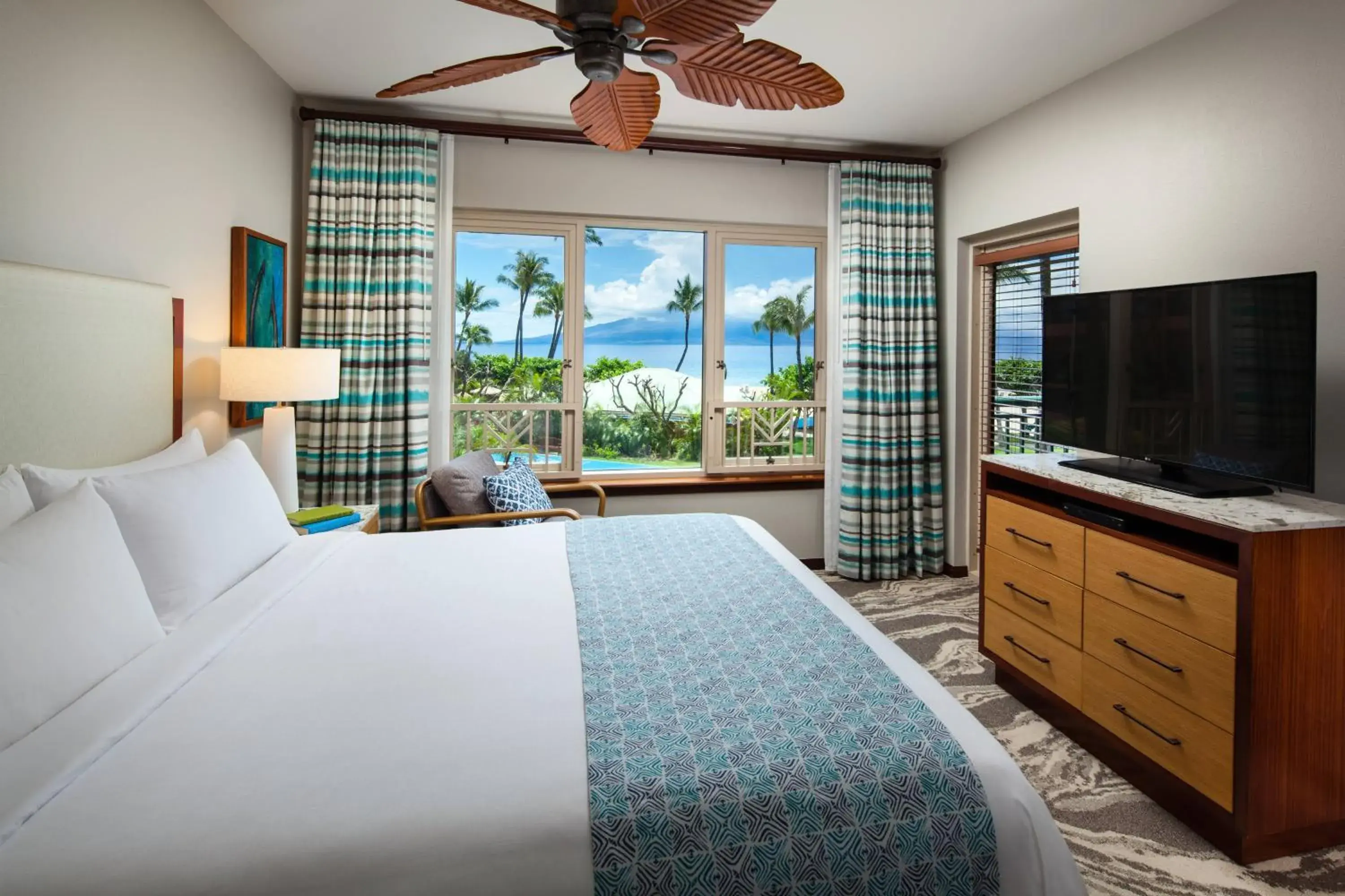 Bedroom, Bed in Marriott's Maui Ocean Club  - Lahaina & Napili Towers