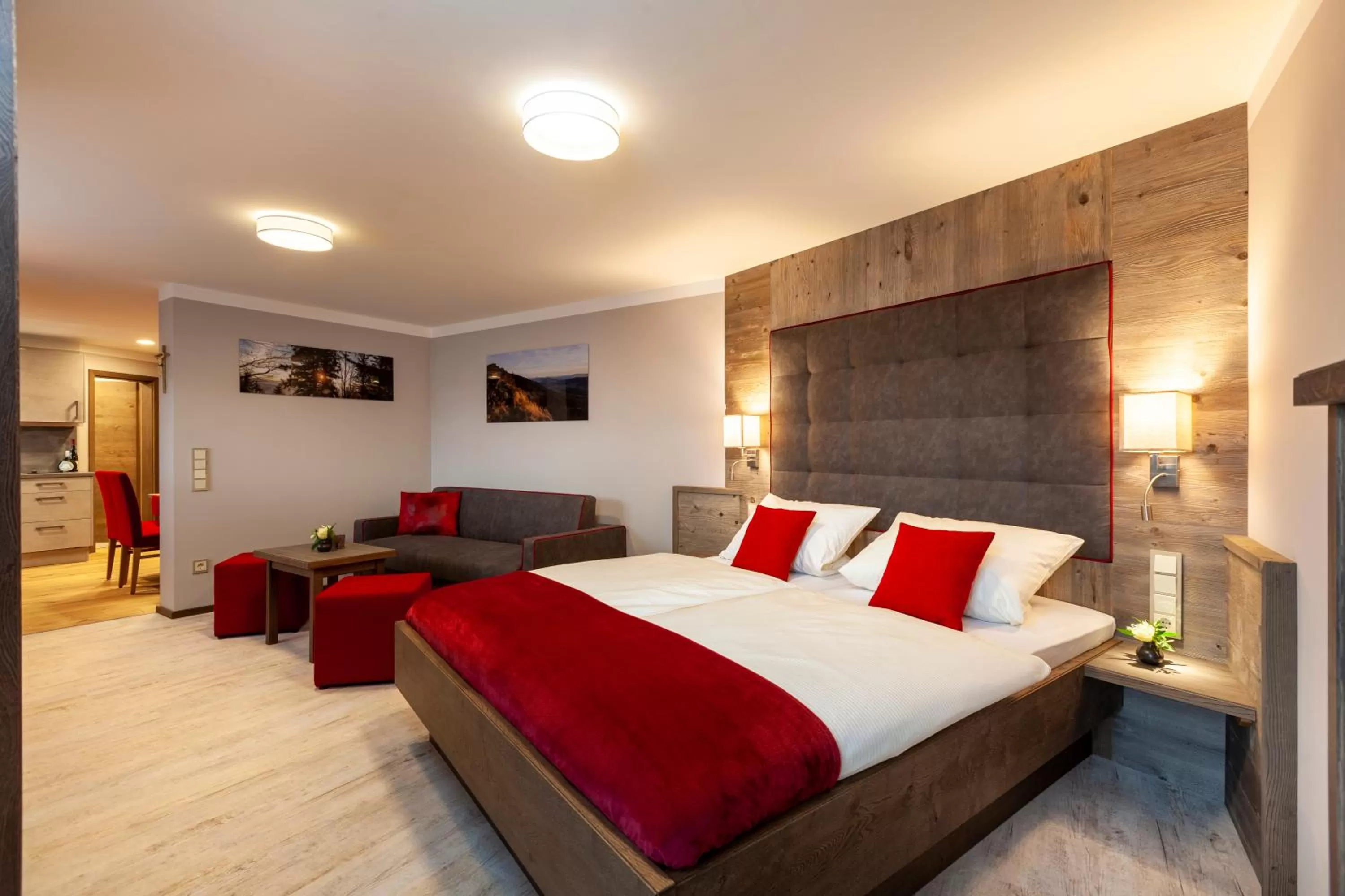 Bed in Genusshotel Hohenbogen