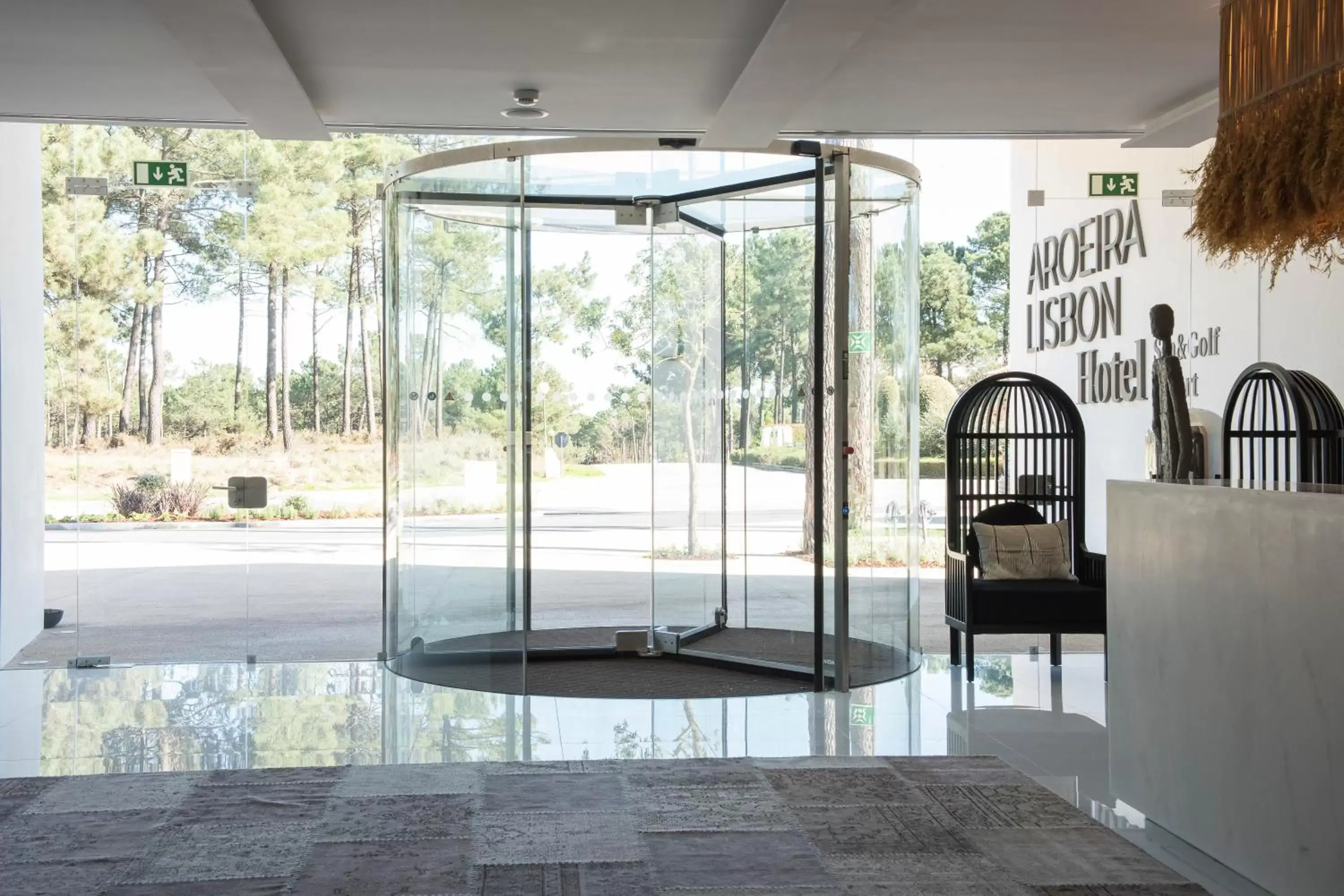Facade/entrance in Aroeira Lisbon Hotel - Sea & Golf Facade/entrance in Aroeira Lisbon Hotel - Sea & Golf