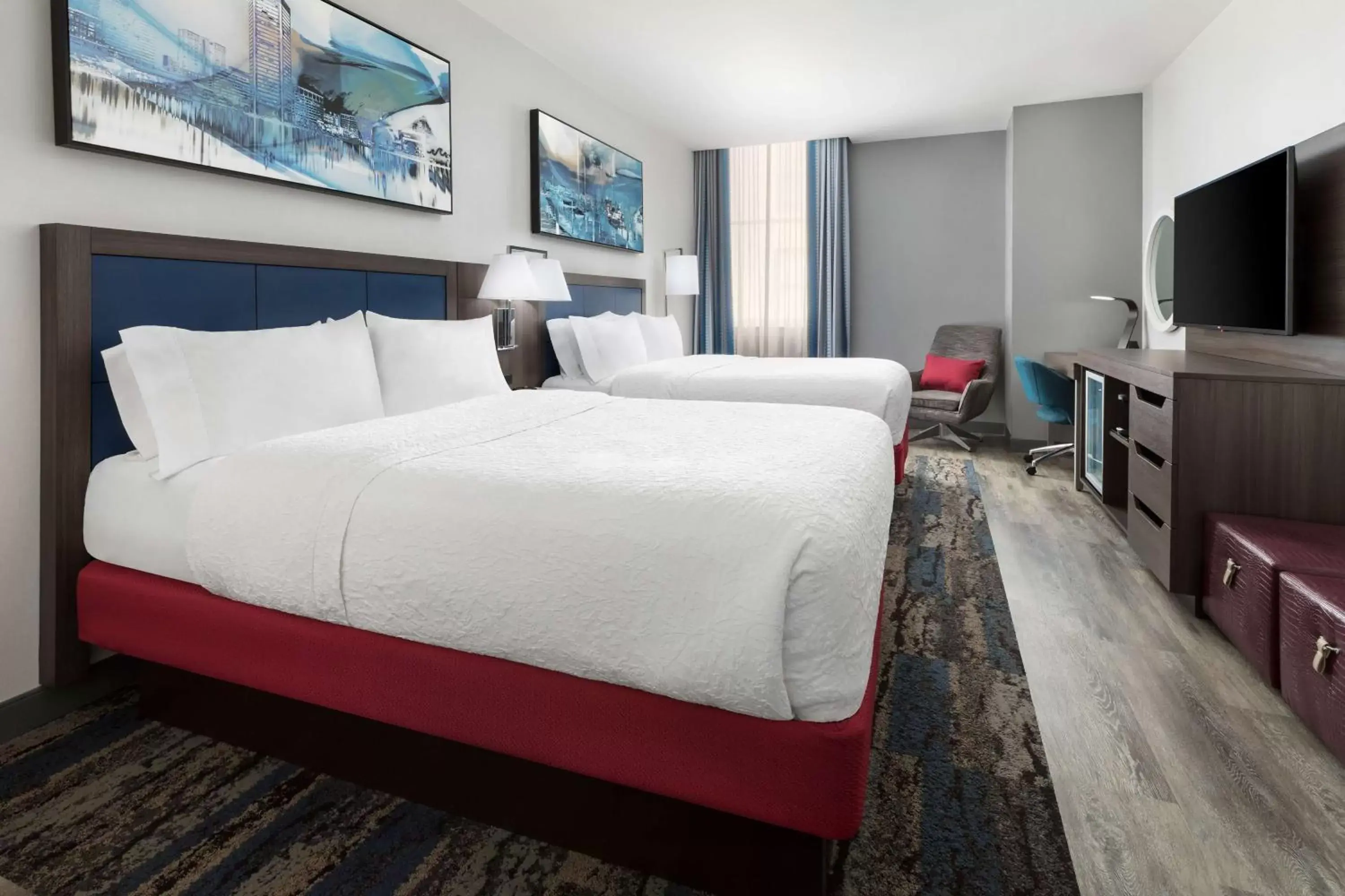 Bedroom, Bed in Hampton Inn & Suites Baltimore Inner Harbor