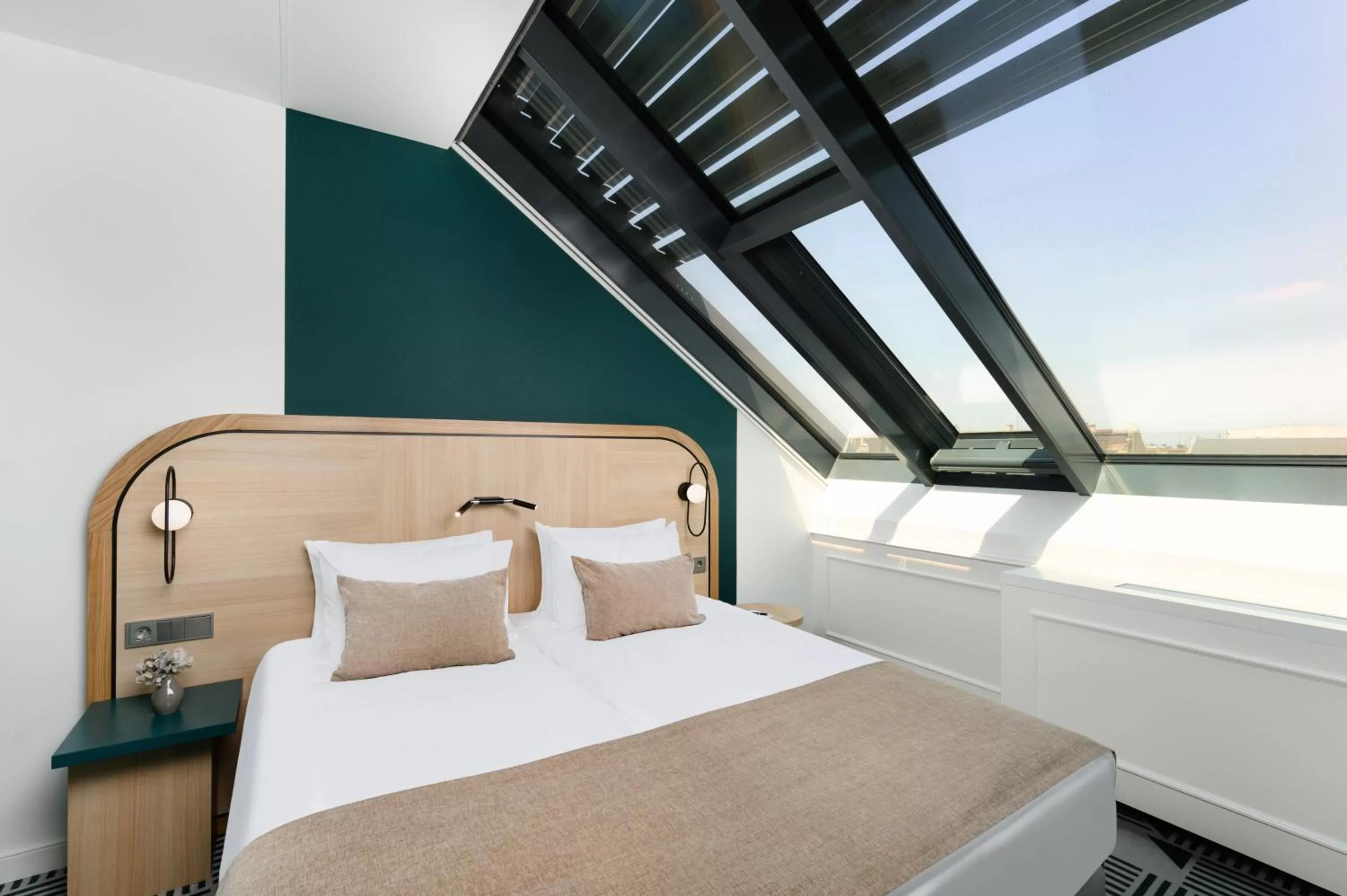 Bedroom, Bed in Hotel Oktogon Haggenmacher by Continental Group