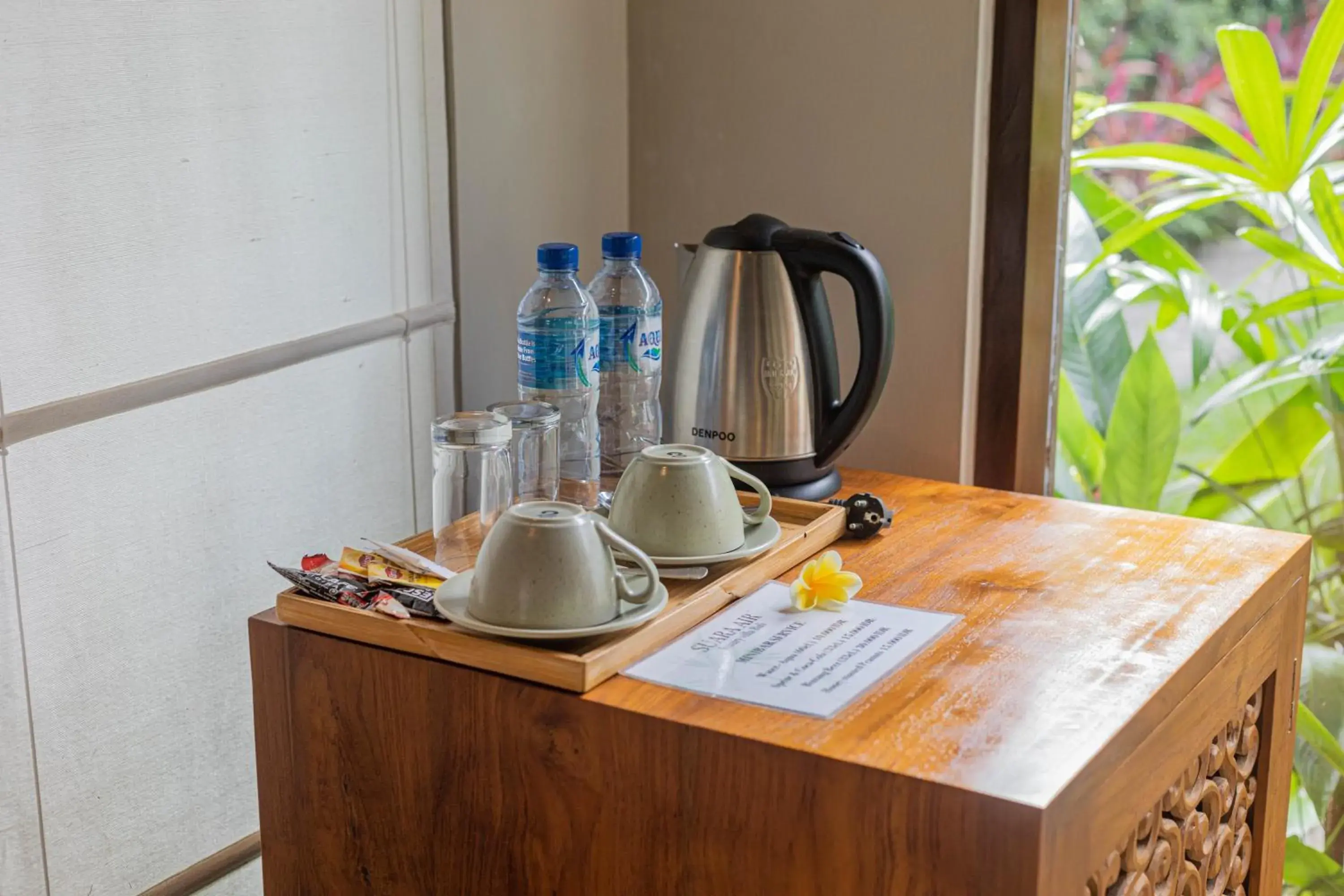 Coffee/tea facilities in Suara Air Luxury Villa Ubud