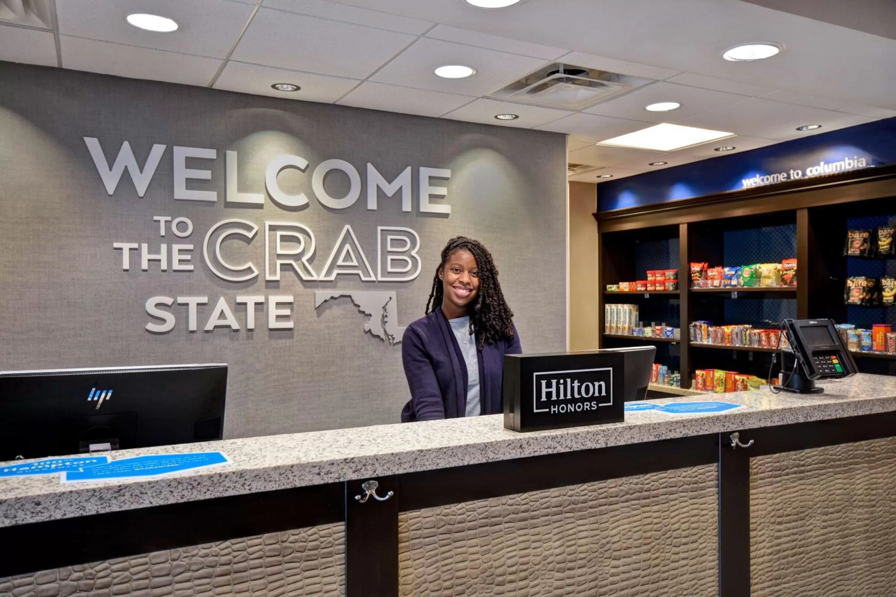 Lobby or reception in Hampton Inn & Suites Columbia South Fort Meade Area