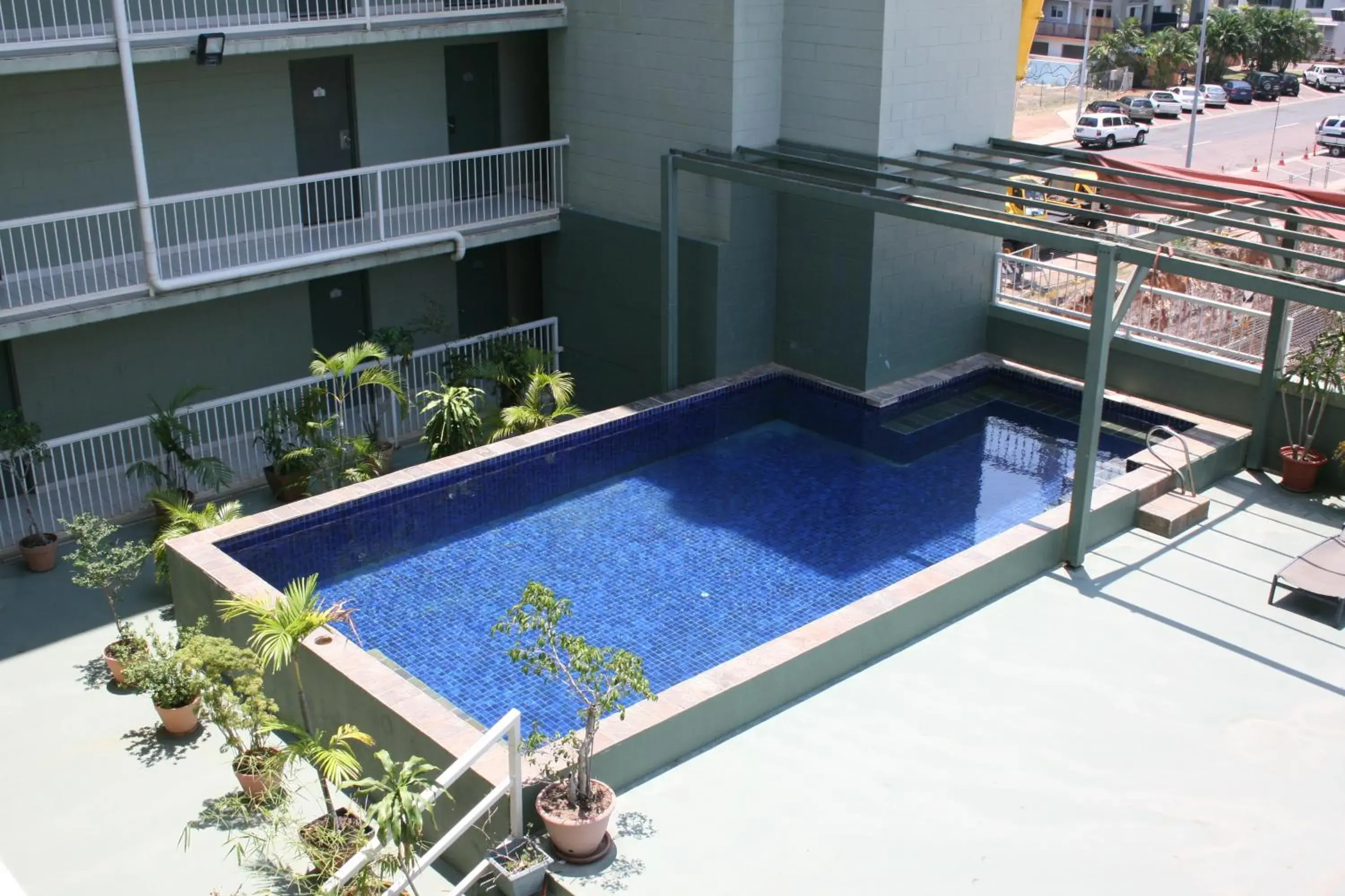 Balcony/Terrace, Pool View in Luma Luma Holiday Apartments