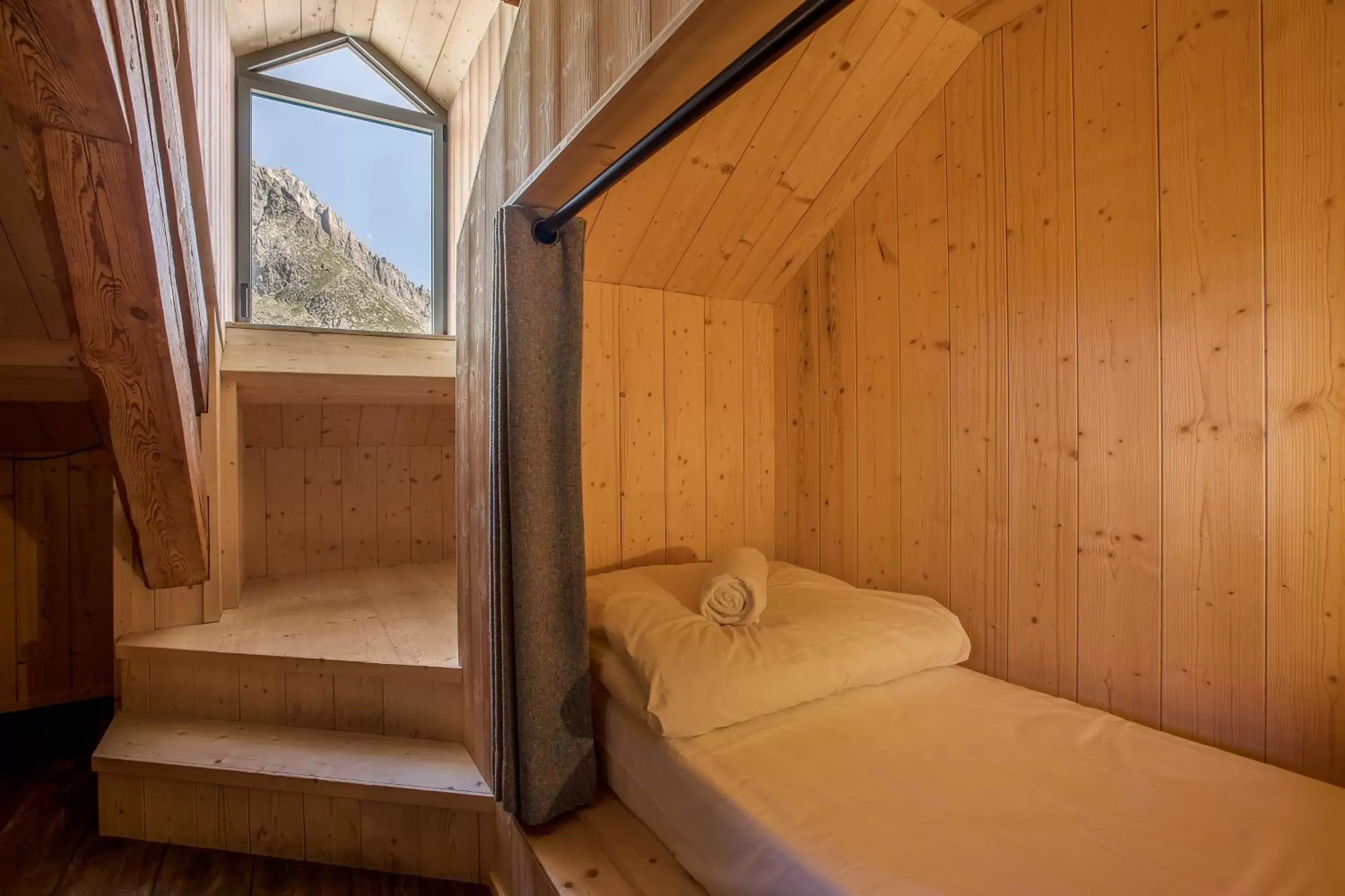 Bedroom, Bed in Refuge du Montenvers