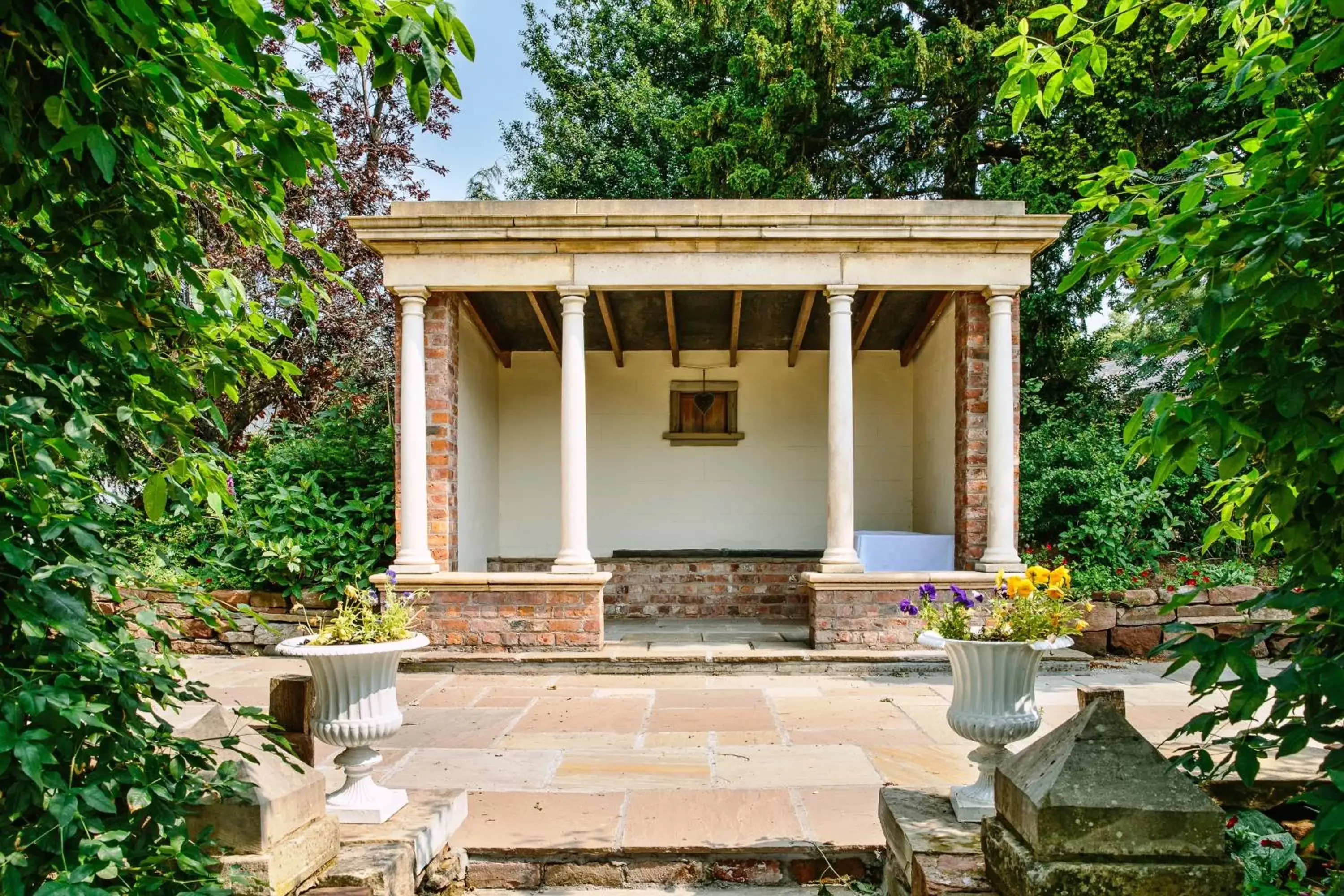 Garden in Willington Hall Hotel