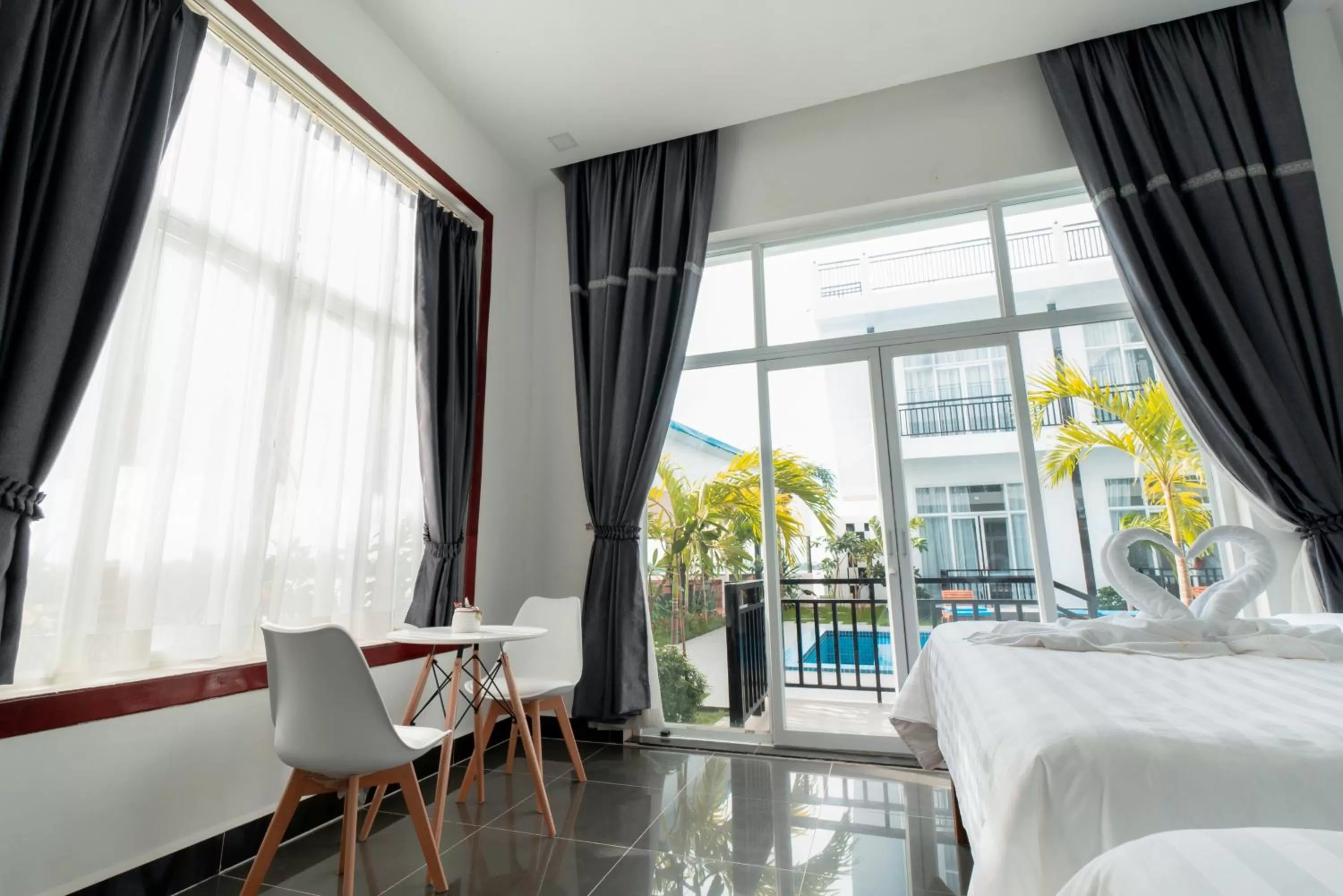 Seating area, Bed in Koh Dach View Boutique Hotel