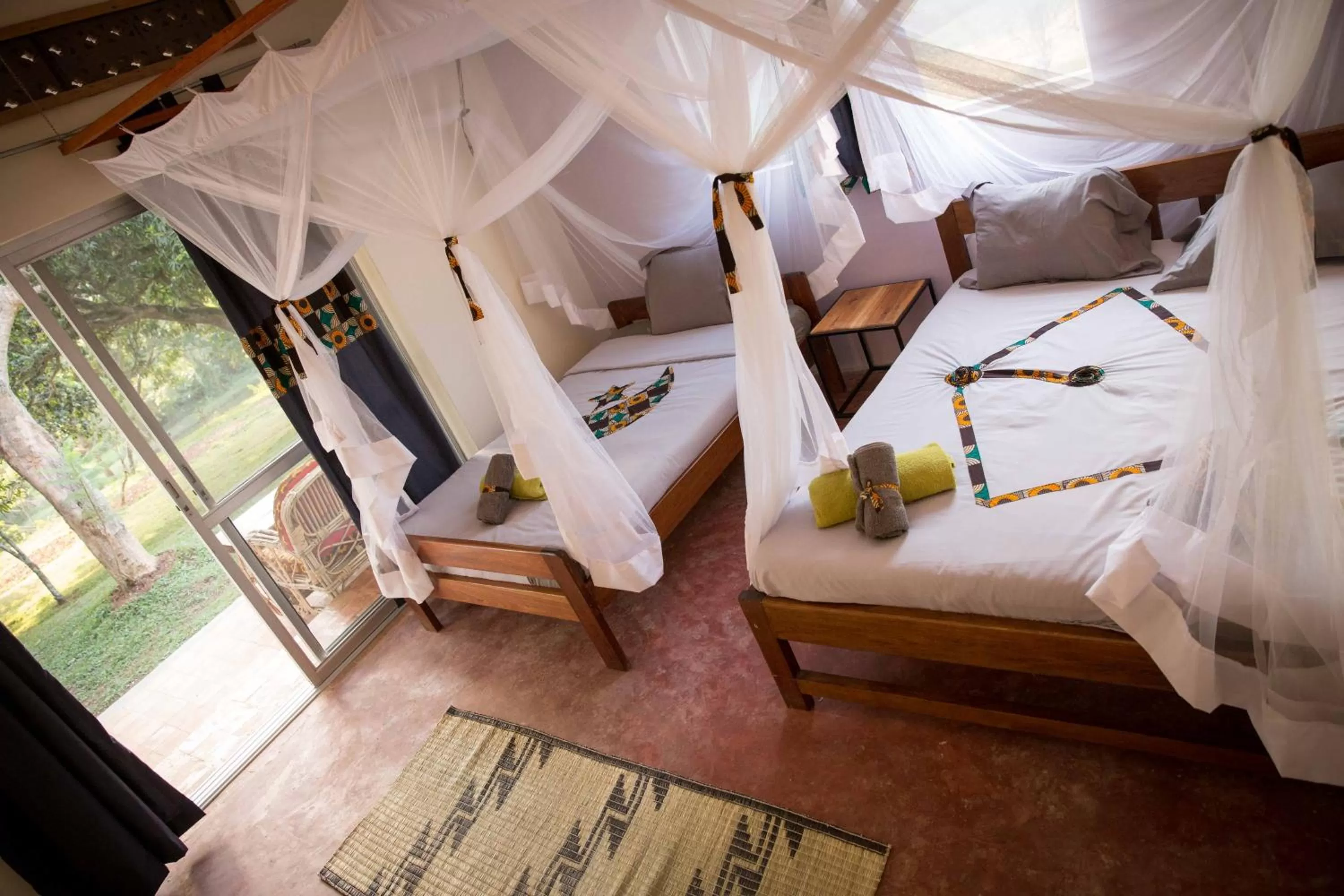 Balcony/Terrace, Bed in ViaVia Entebbe