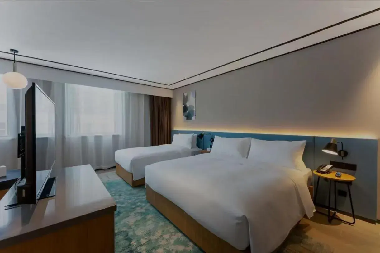 Bed in Hilton Garden Inn Nantong Xinghu