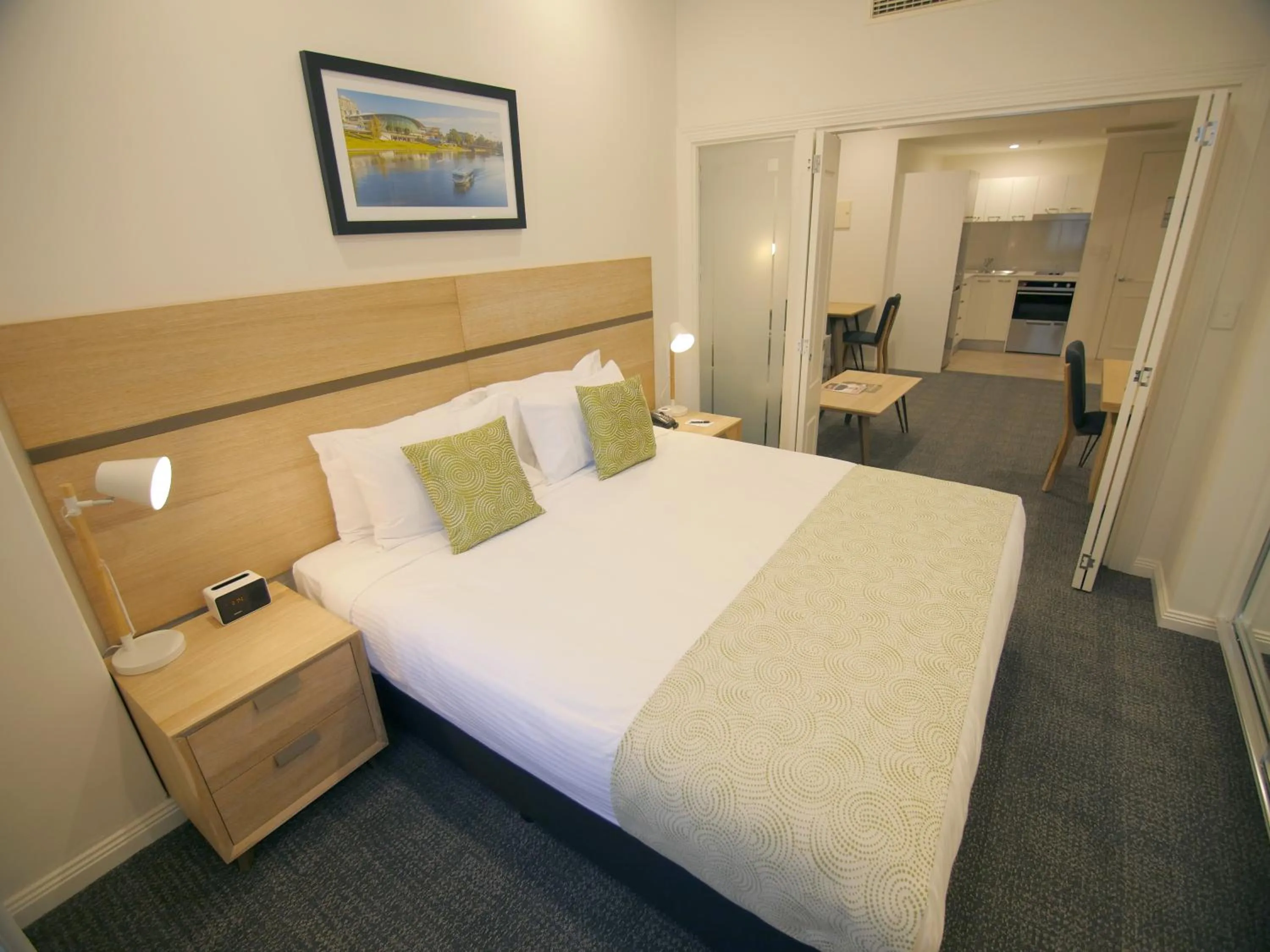 Bed in Quality Apartments Adelaide Central