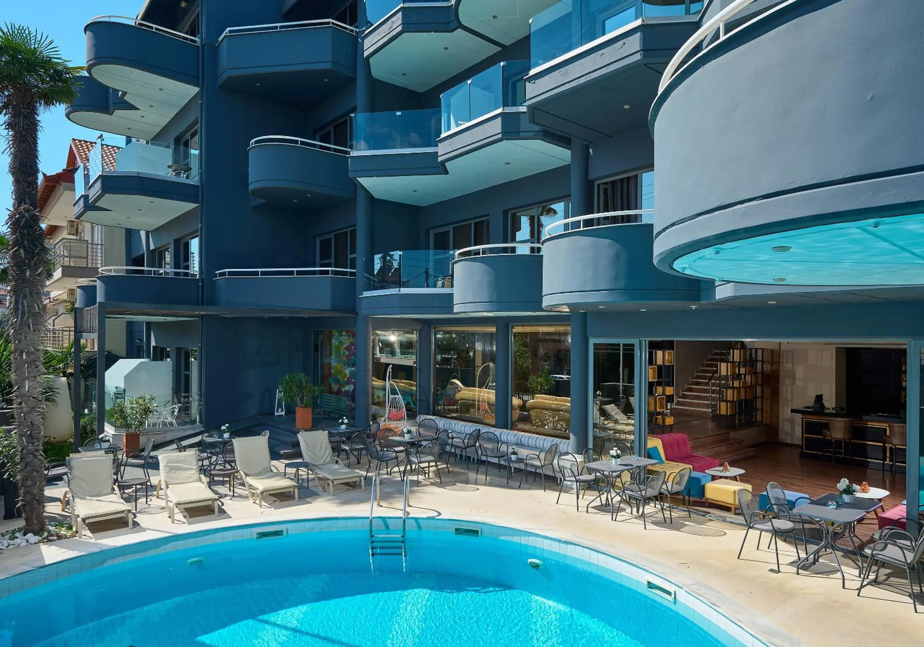 Property building, Swimming Pool in Mediterranean Resort
