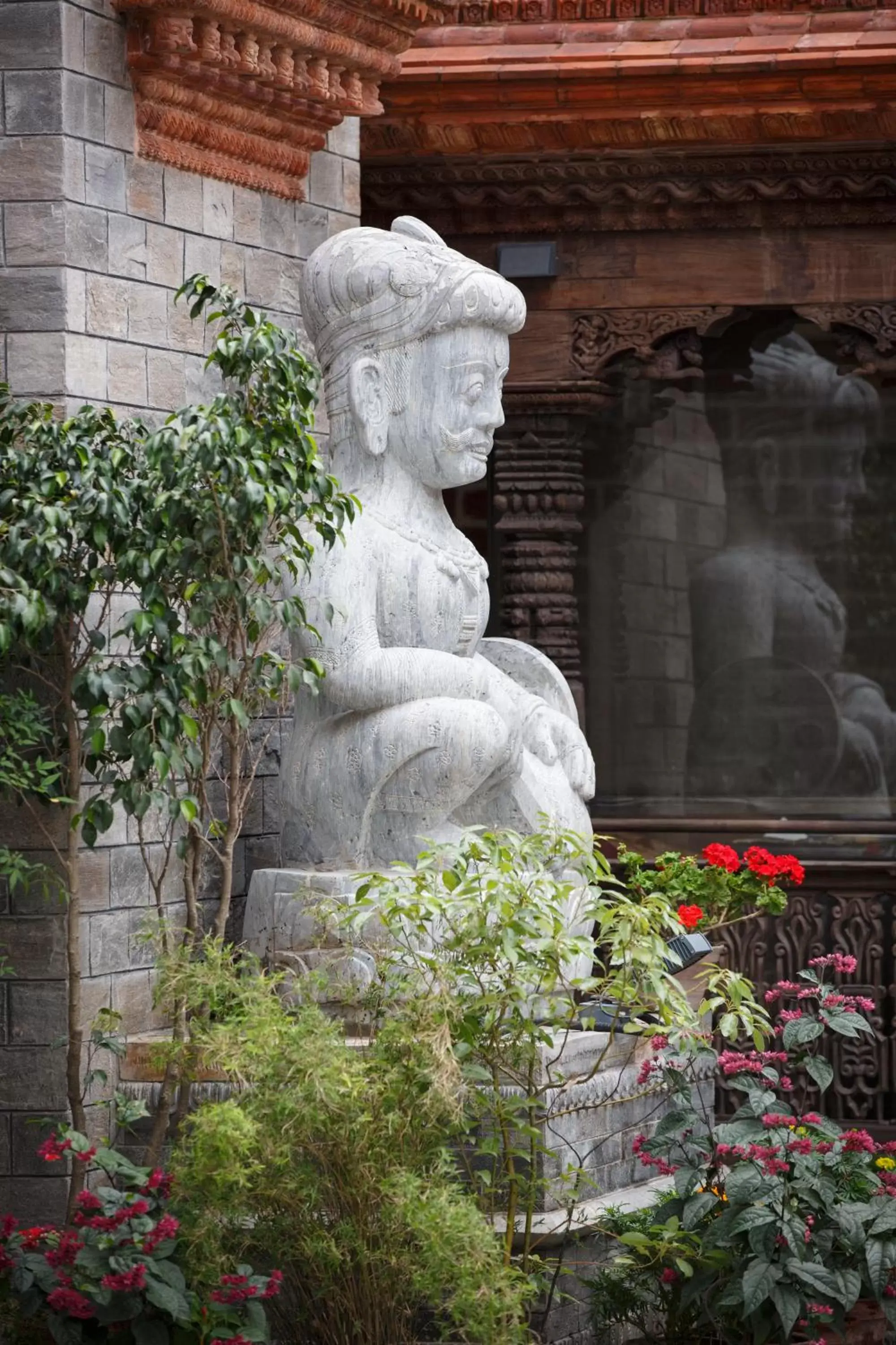 Garden view in Hotel Manaslu