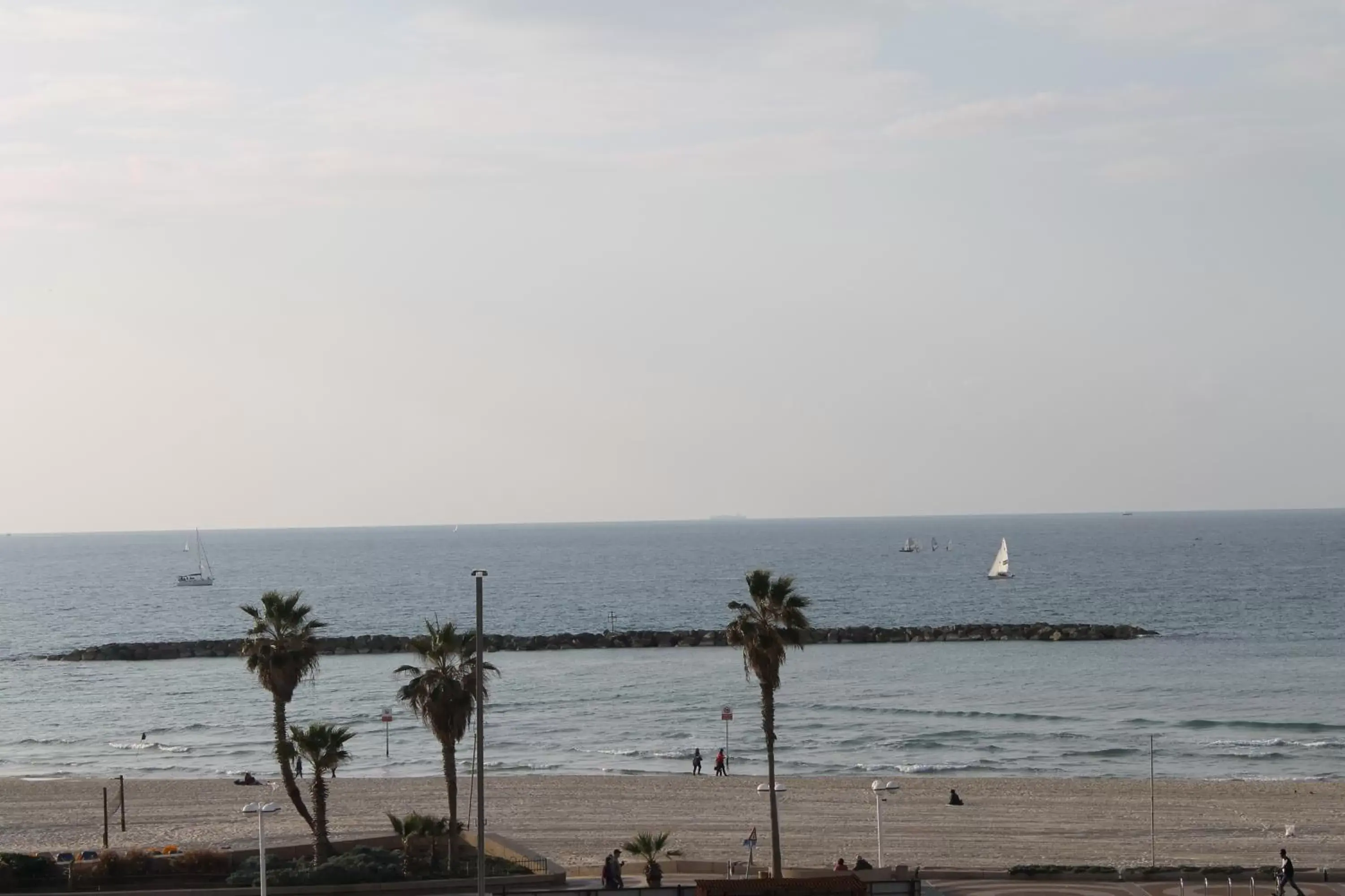 Beach in Blue Sea Marble