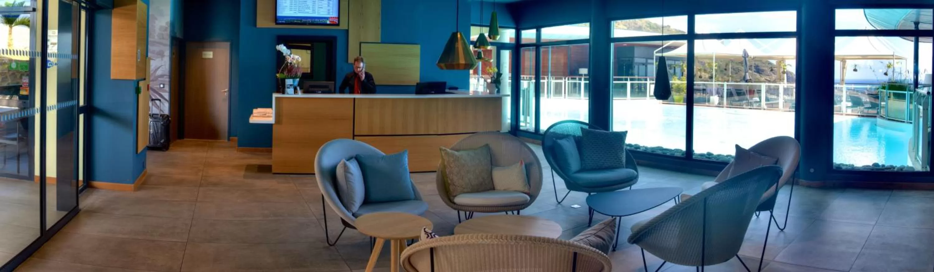 Lobby or reception, Lounge/Bar in Bellepierre