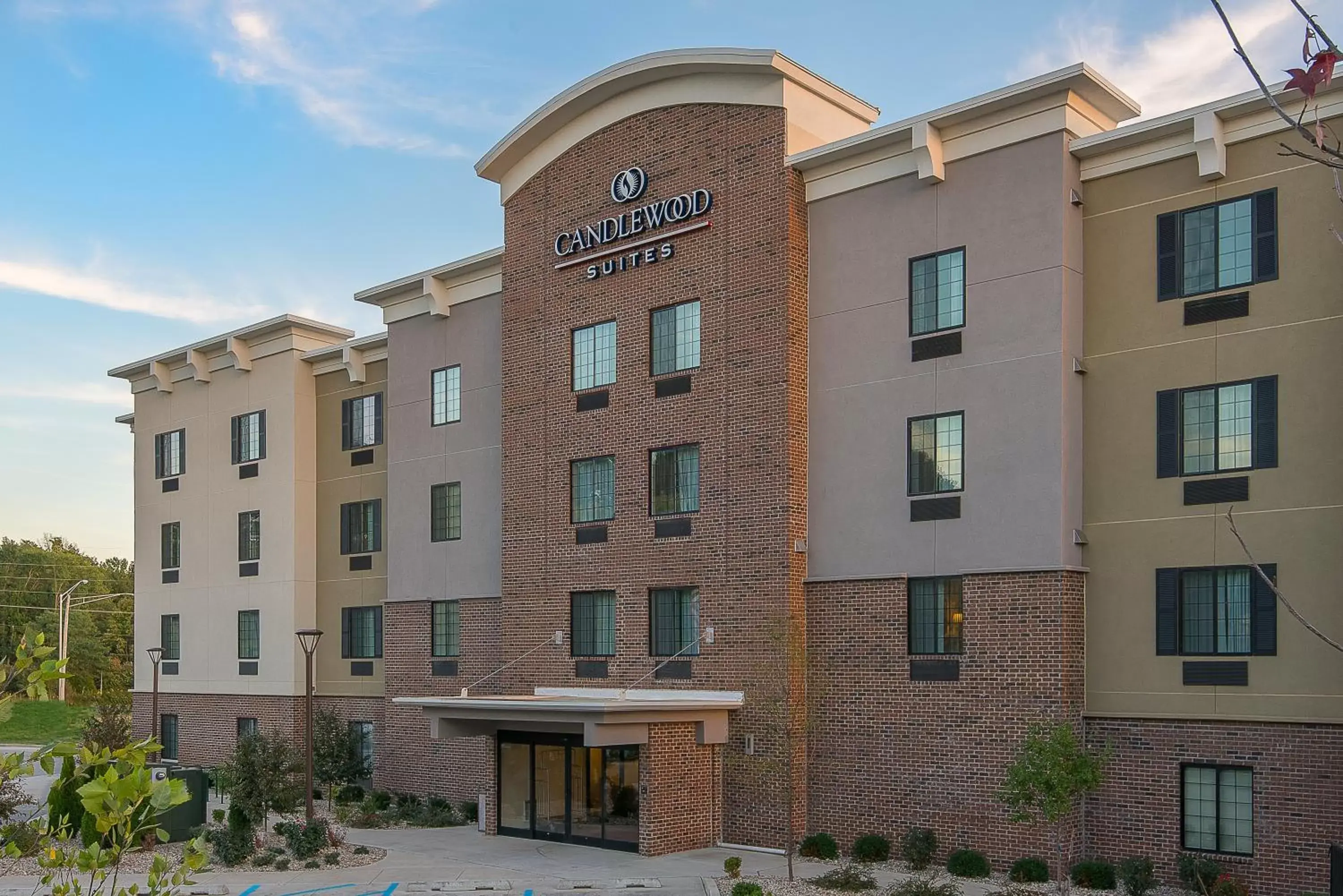 Property building in Candlewood Suites Bloomington, an IHG Hotel