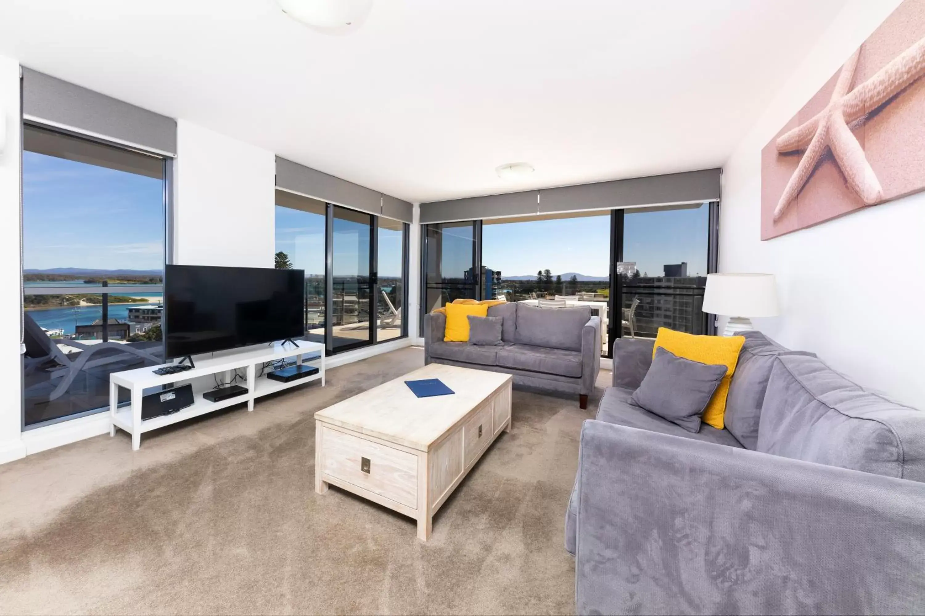 TV and multimedia, Seating Area in Sevan Apartments Forster