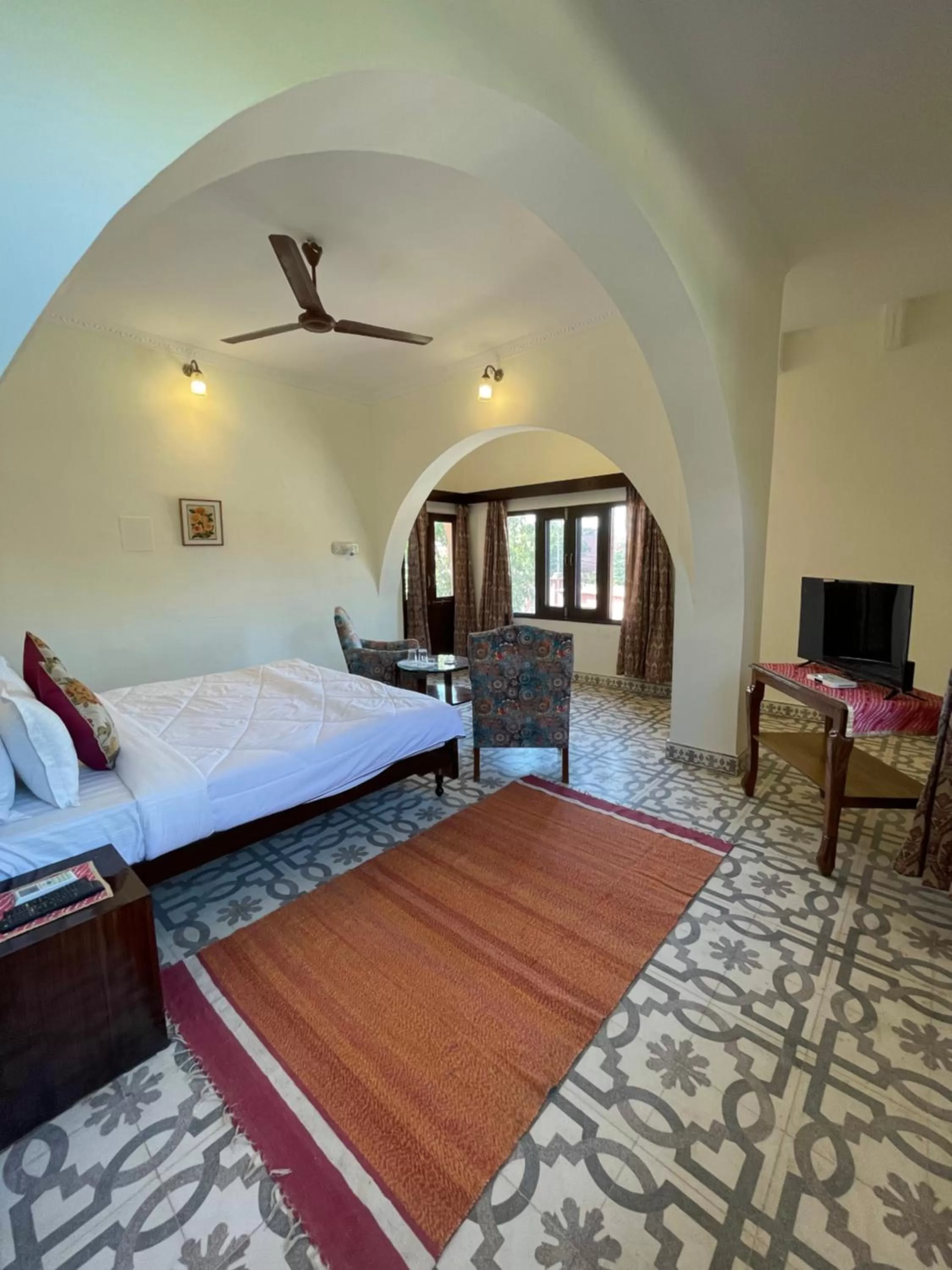 Bedroom, Bed in Sankhu Niwas