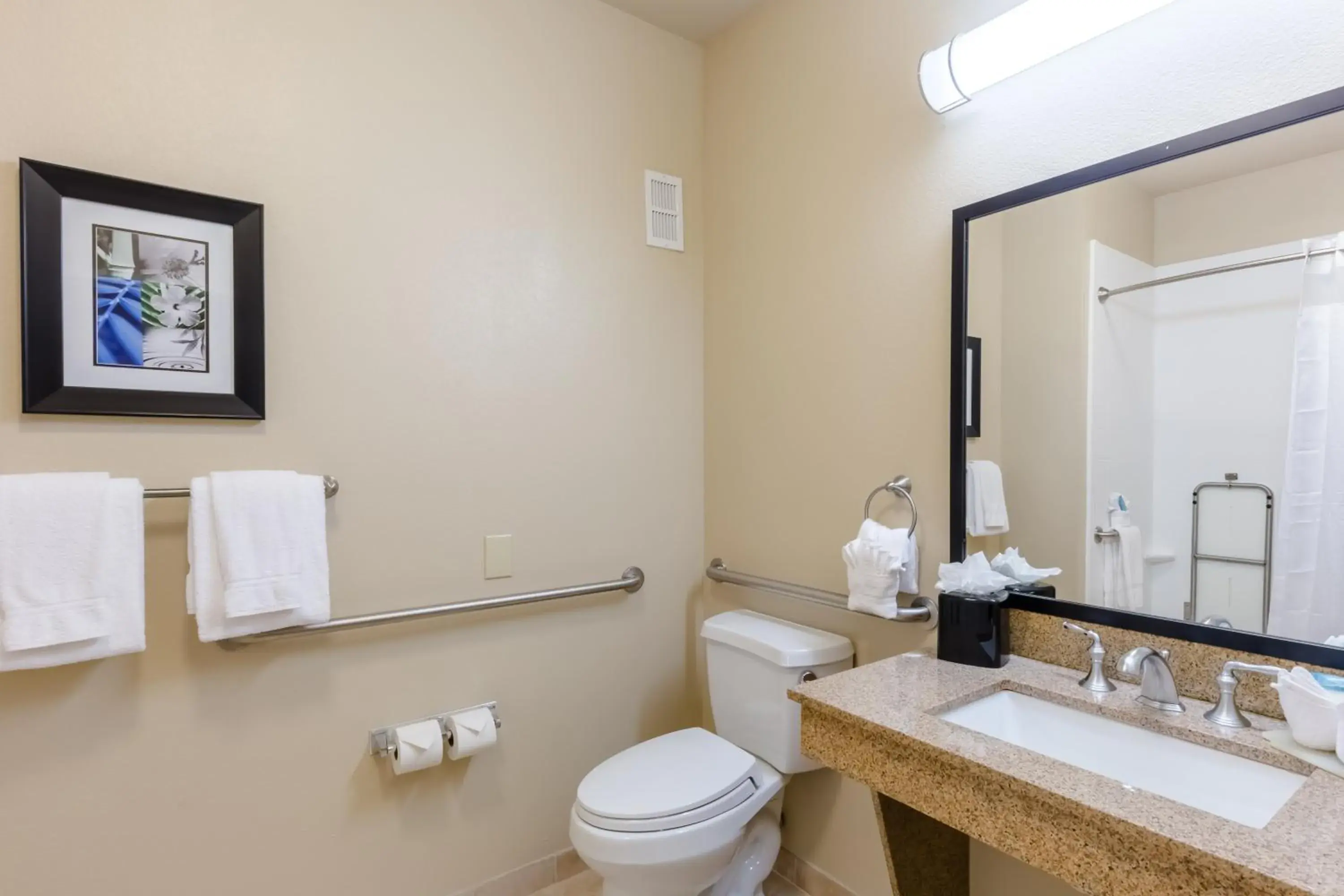 Photo of the whole room, Bathroom in Holiday Inn Express Hotel & Suites Dallas West