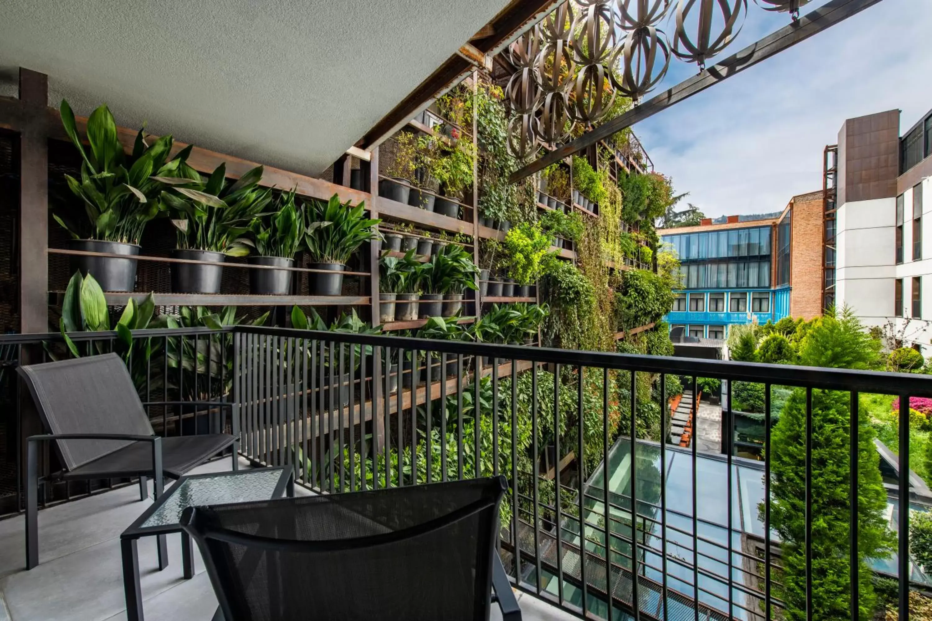 Garden, Balcony/Terrace in IOTA Hotel Tbilisi