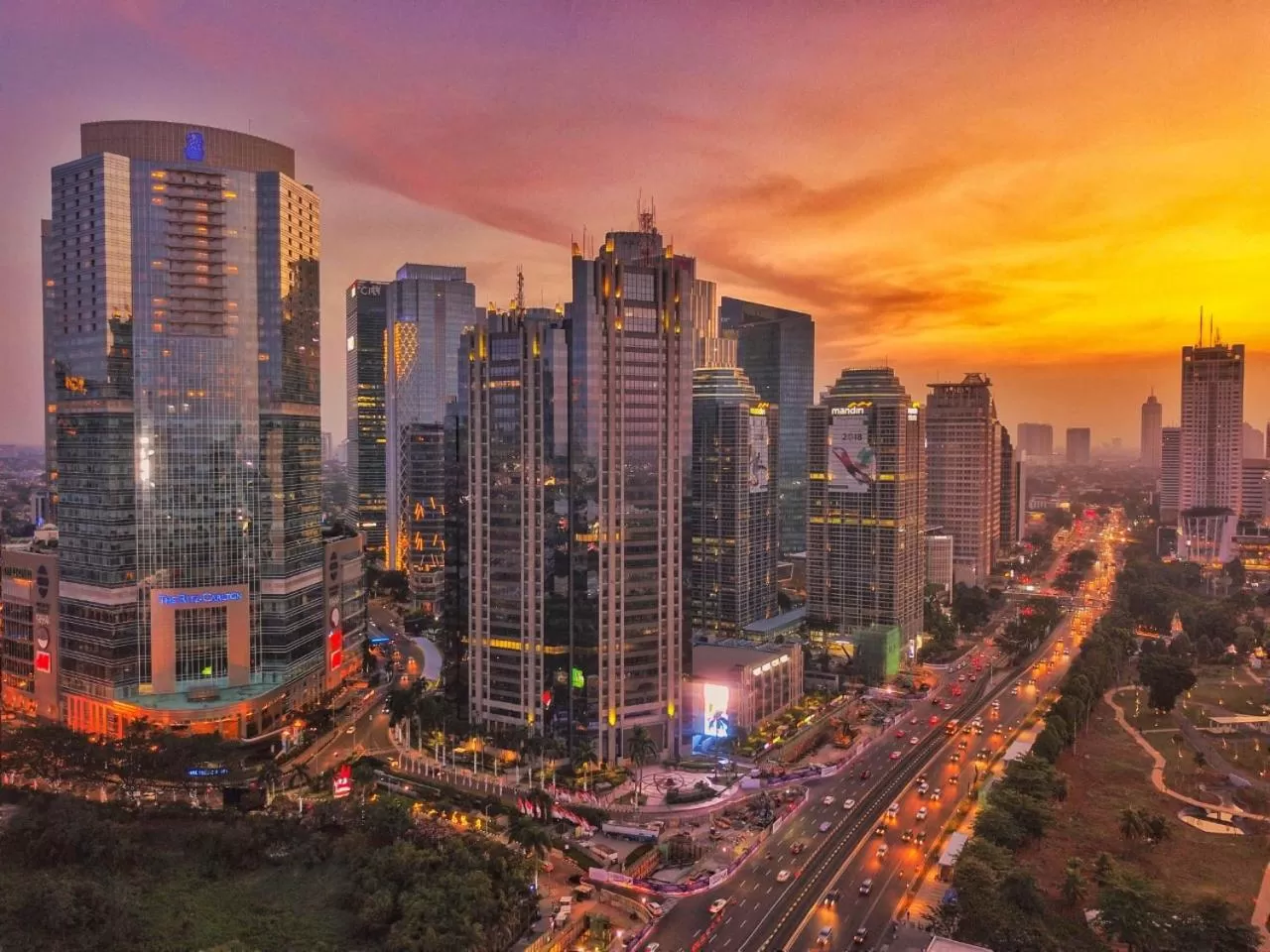 City view in The Residences of The Ritz-Carlton Jakarta Pacific Place