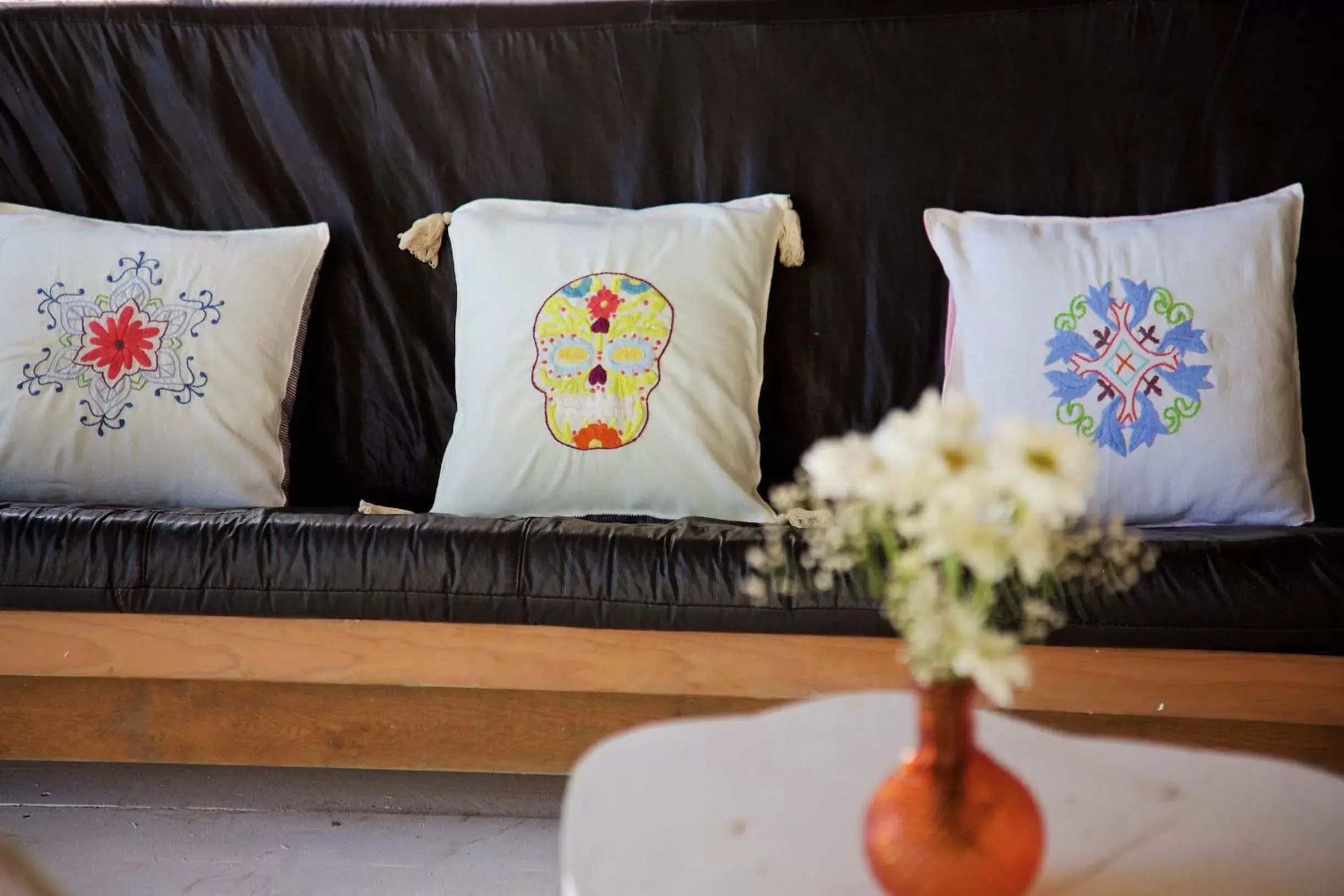 Decorative detail, Bed in Punta Piedra Beach Posada