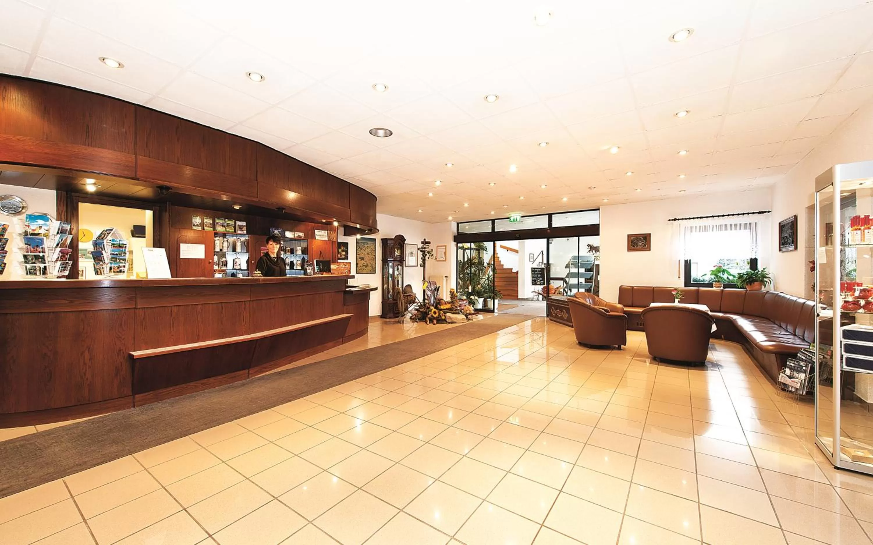 Lobby or reception in Hotel Zur Post