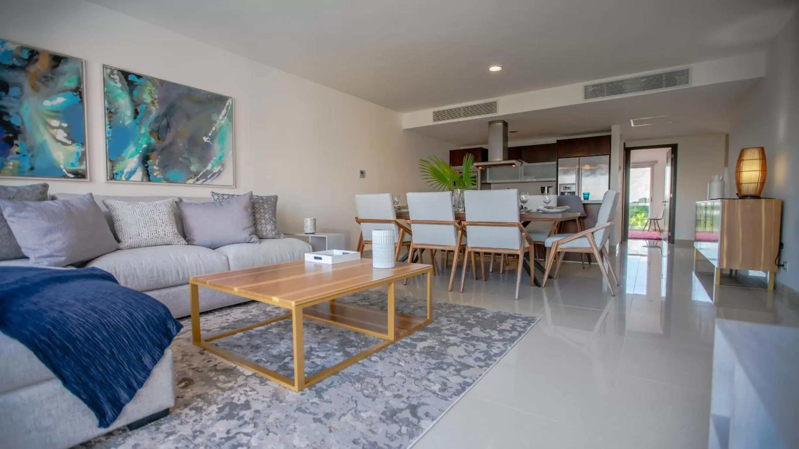 Seating Area in Mareazul Beach Front Condos At playa del Carmen