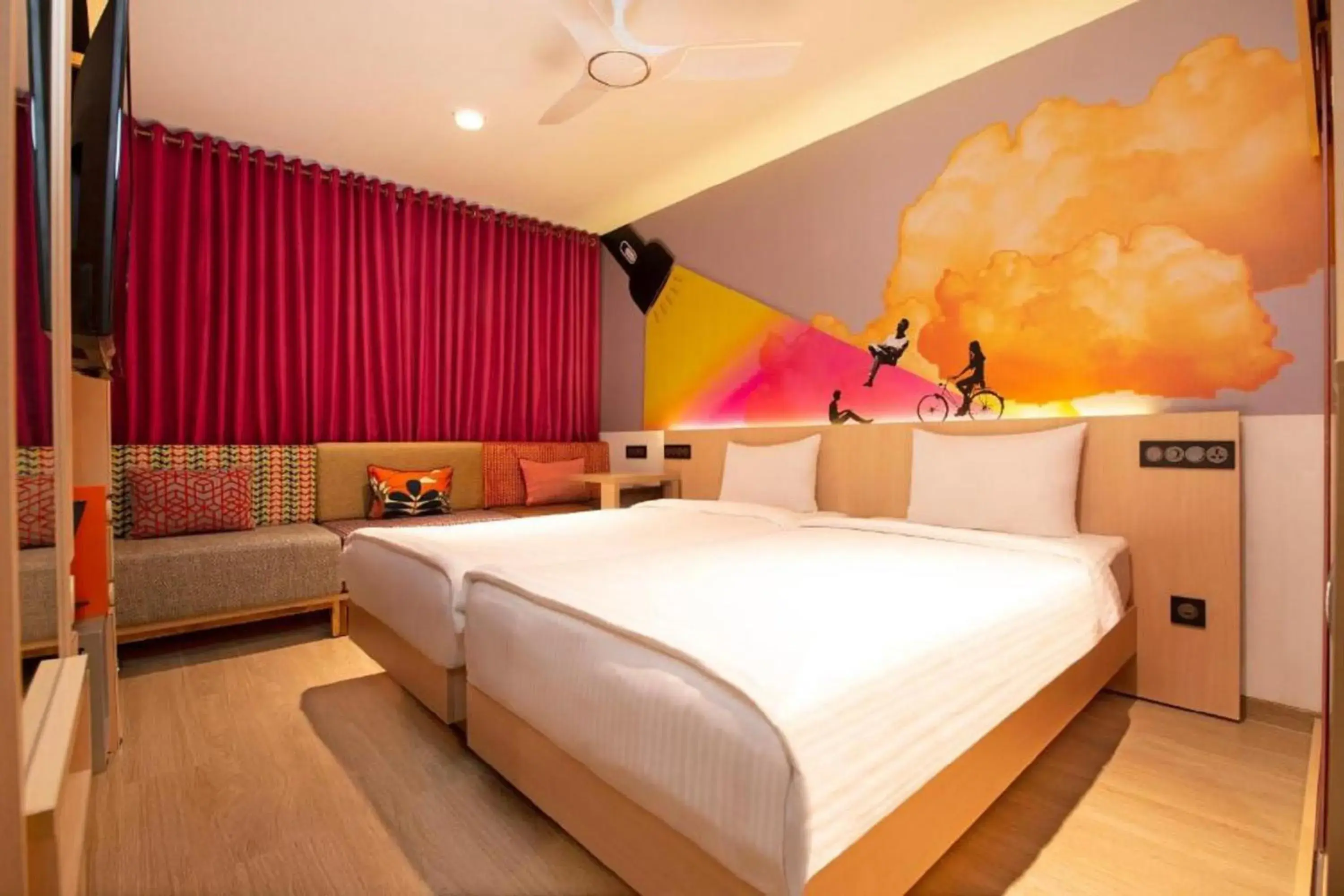 Bed in Ginger Hotel Surat